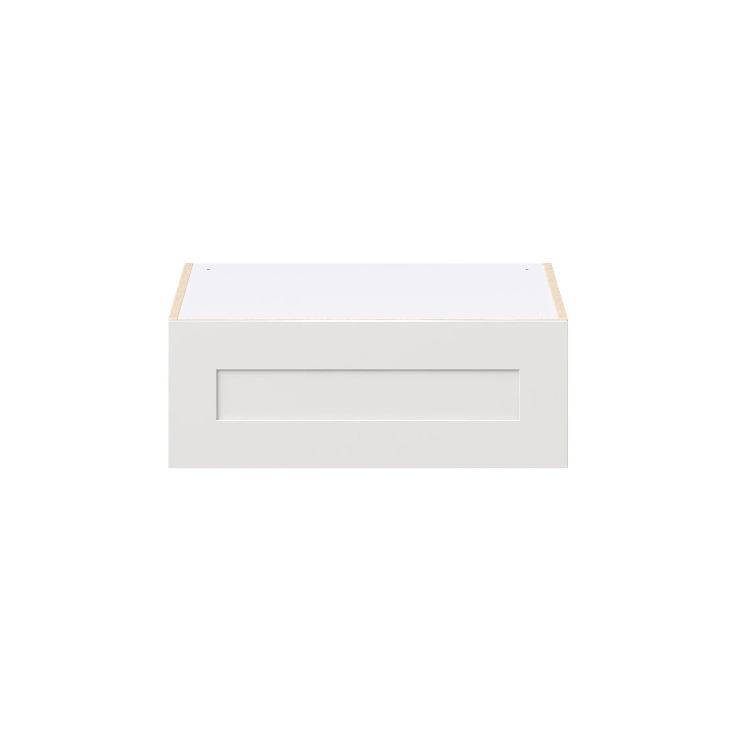Candler 27 in. Painted Warm White Lift Up Wall Cabinet
