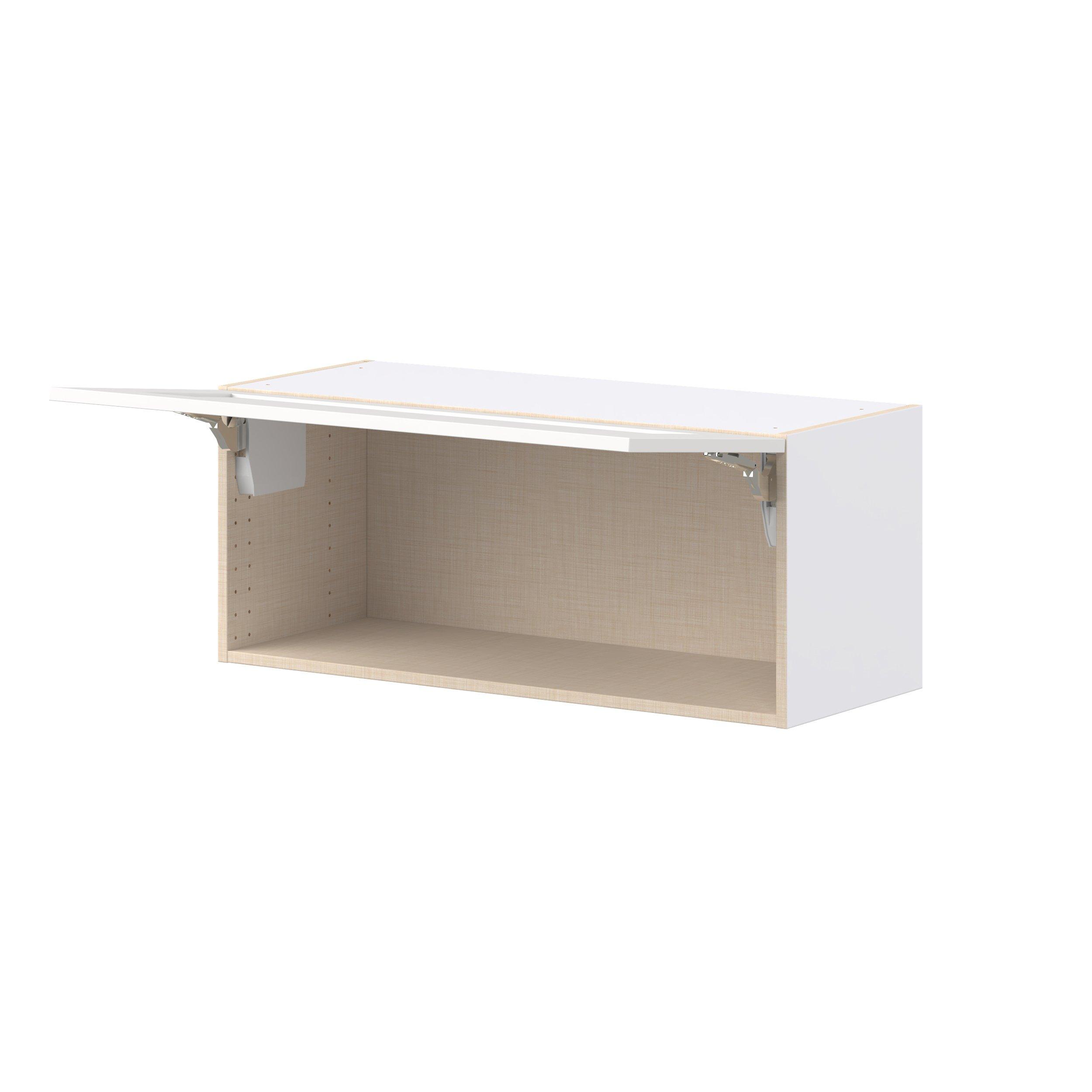 Candler 36 in. Painted Warm White Lift Up Wall Cabinet