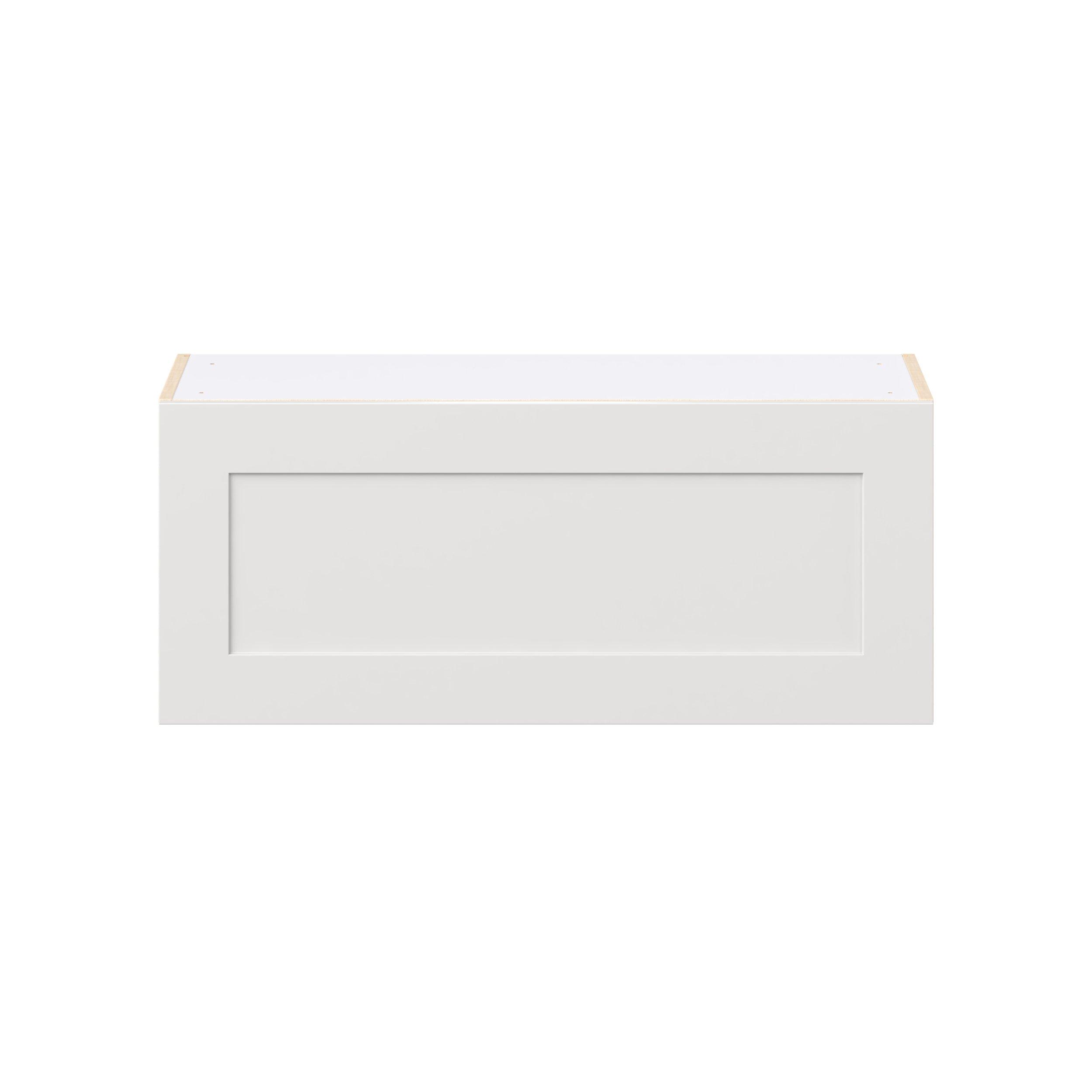 Candler 36 in. Painted Warm White Lift Up Wall Cabinet