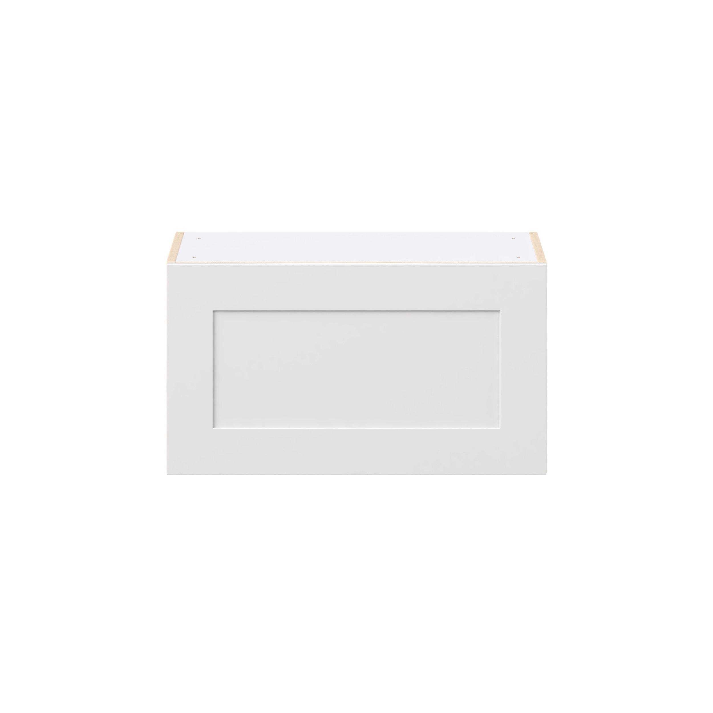 Candler 27 in. Painted Warm White Lift Up Wall Cabinet