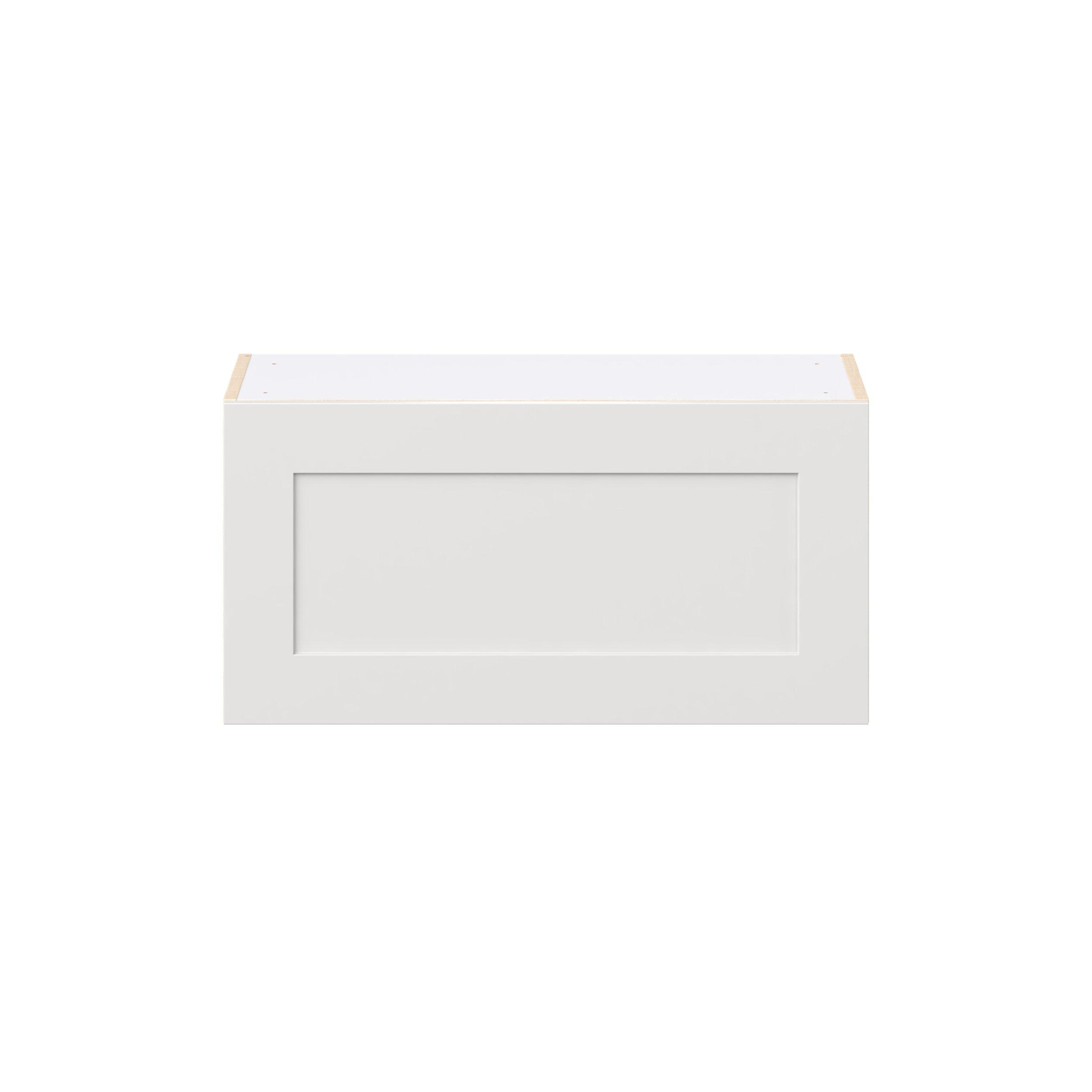 Candler 30 in. Painted Warm White Lift Up Wall Cabinet