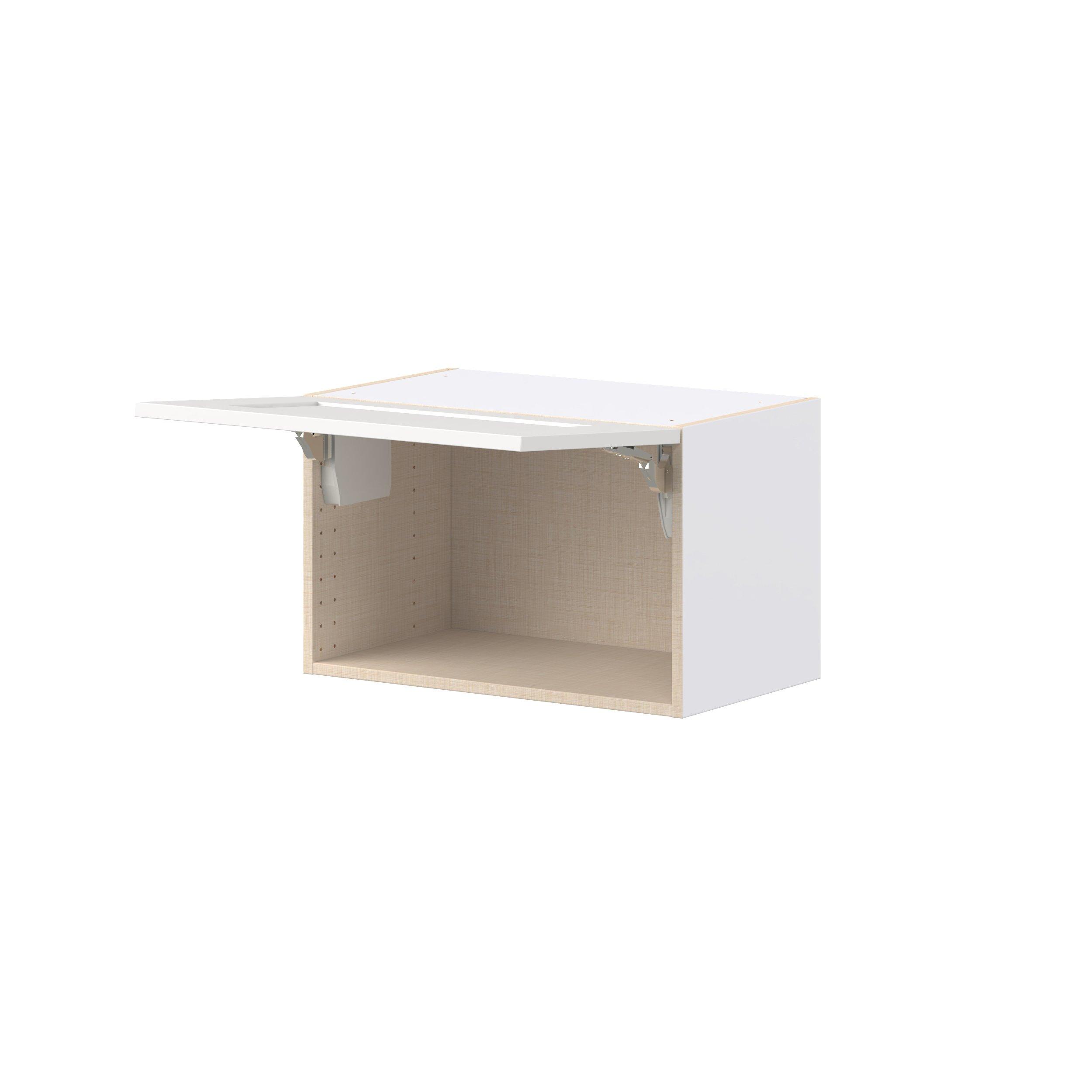 Candler 24 in. Painted Warm White Lift Up Wall Cabinet