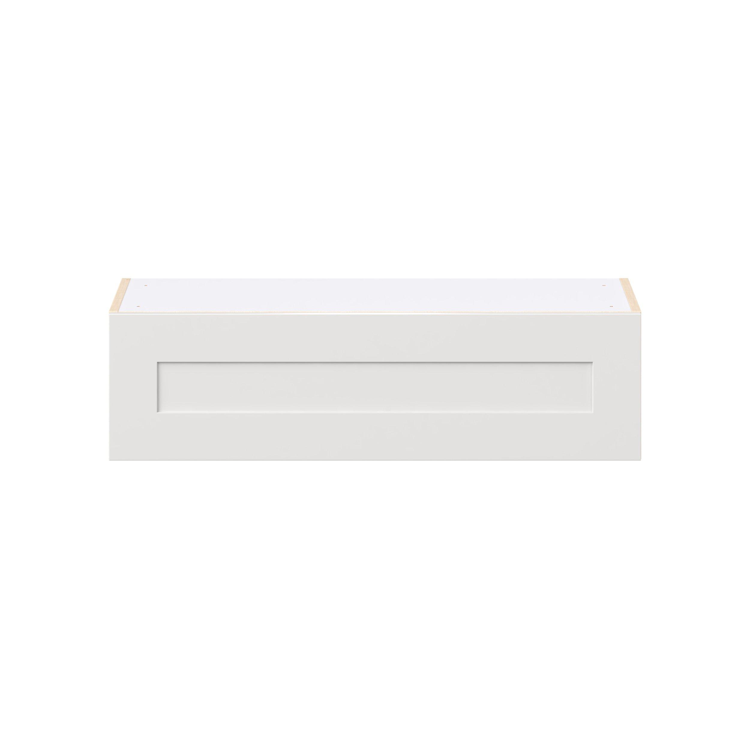 Candler 36 in. Painted Warm White Lift Up Wall Cabinet
