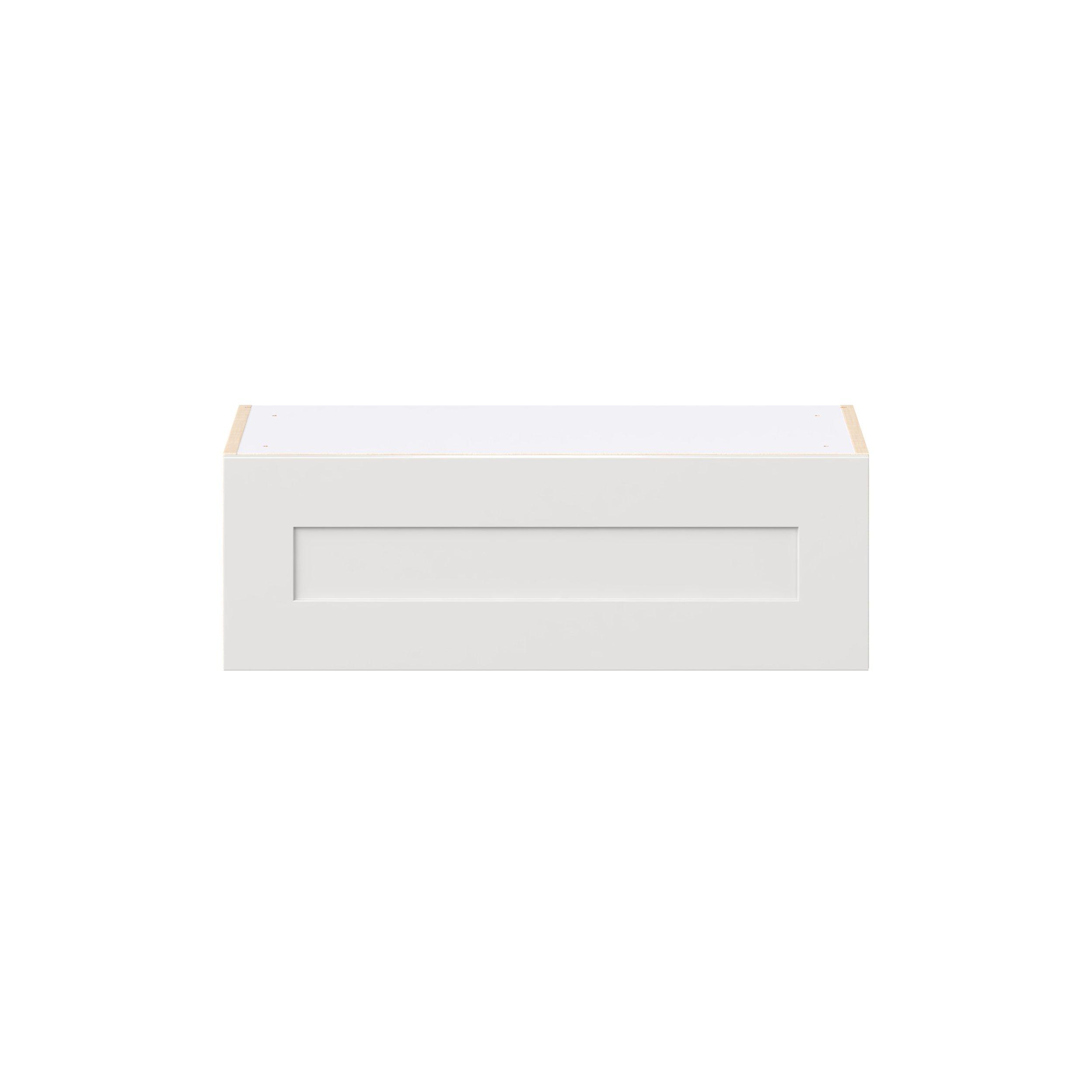 Candler 30 in. Painted Warm White Lift Up Wall Cabinet