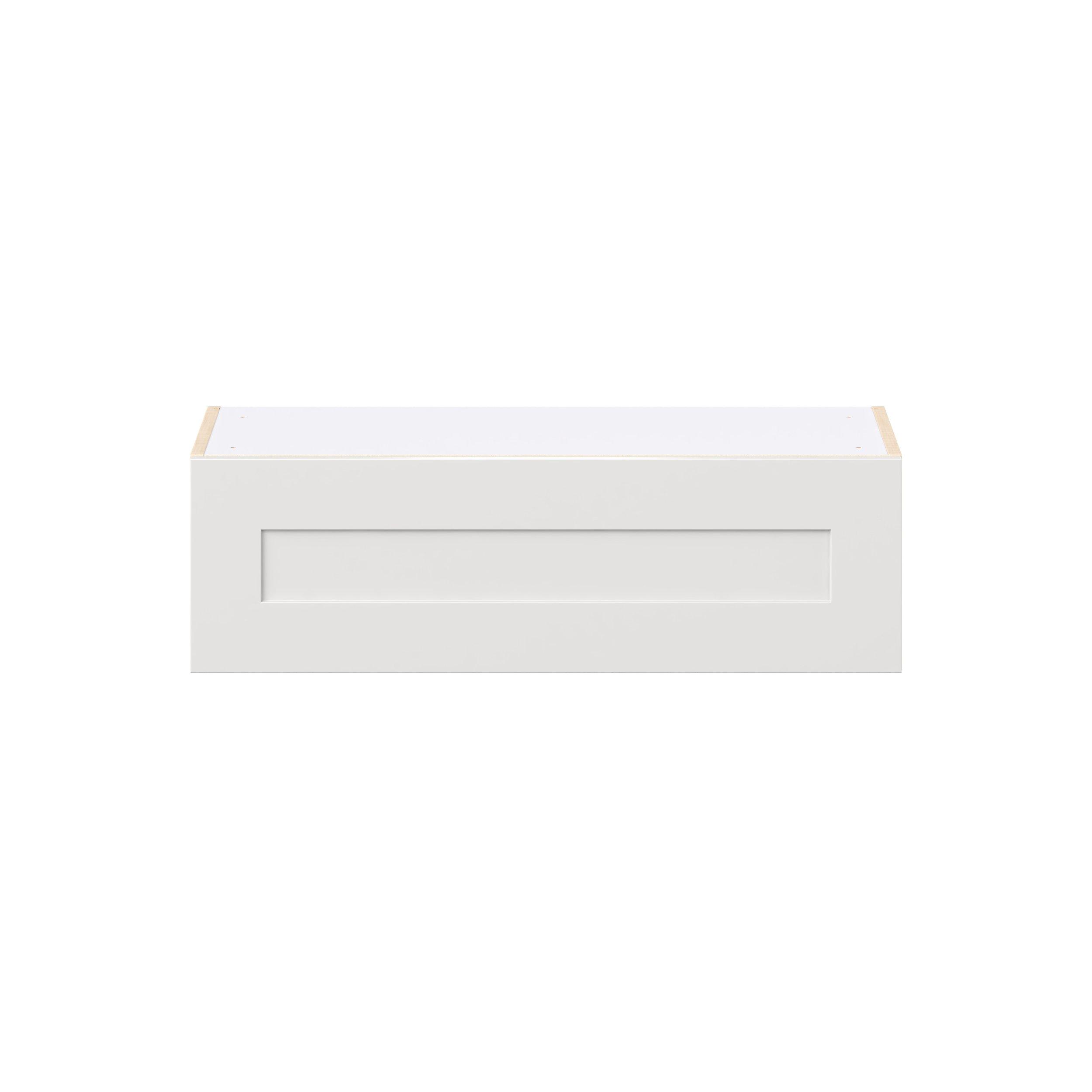 Candler 33 in. Painted Warm White Lift Up Wall Cabinet
