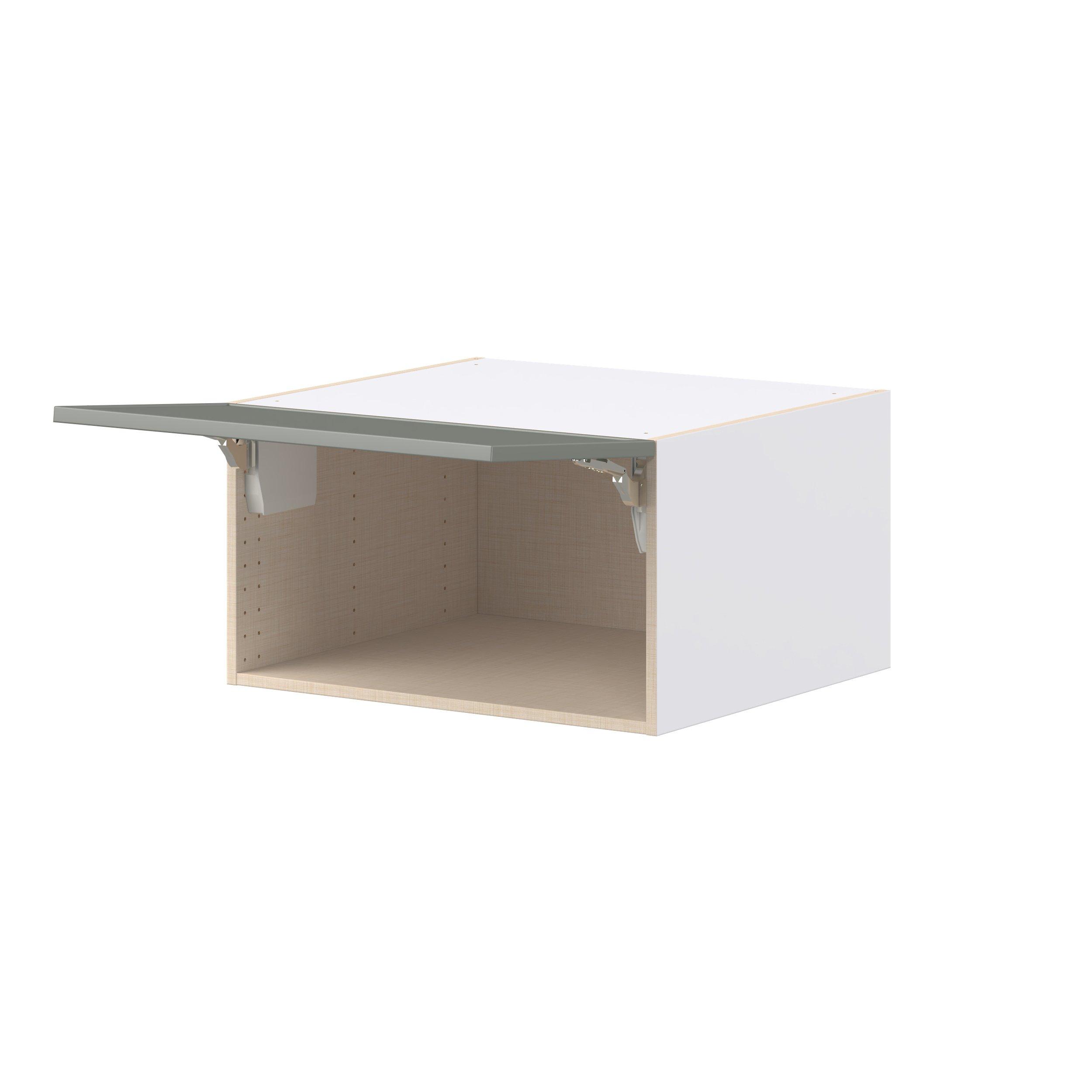 Linden 27 in. Painted Moss Green Lift Up Wall Cabinet