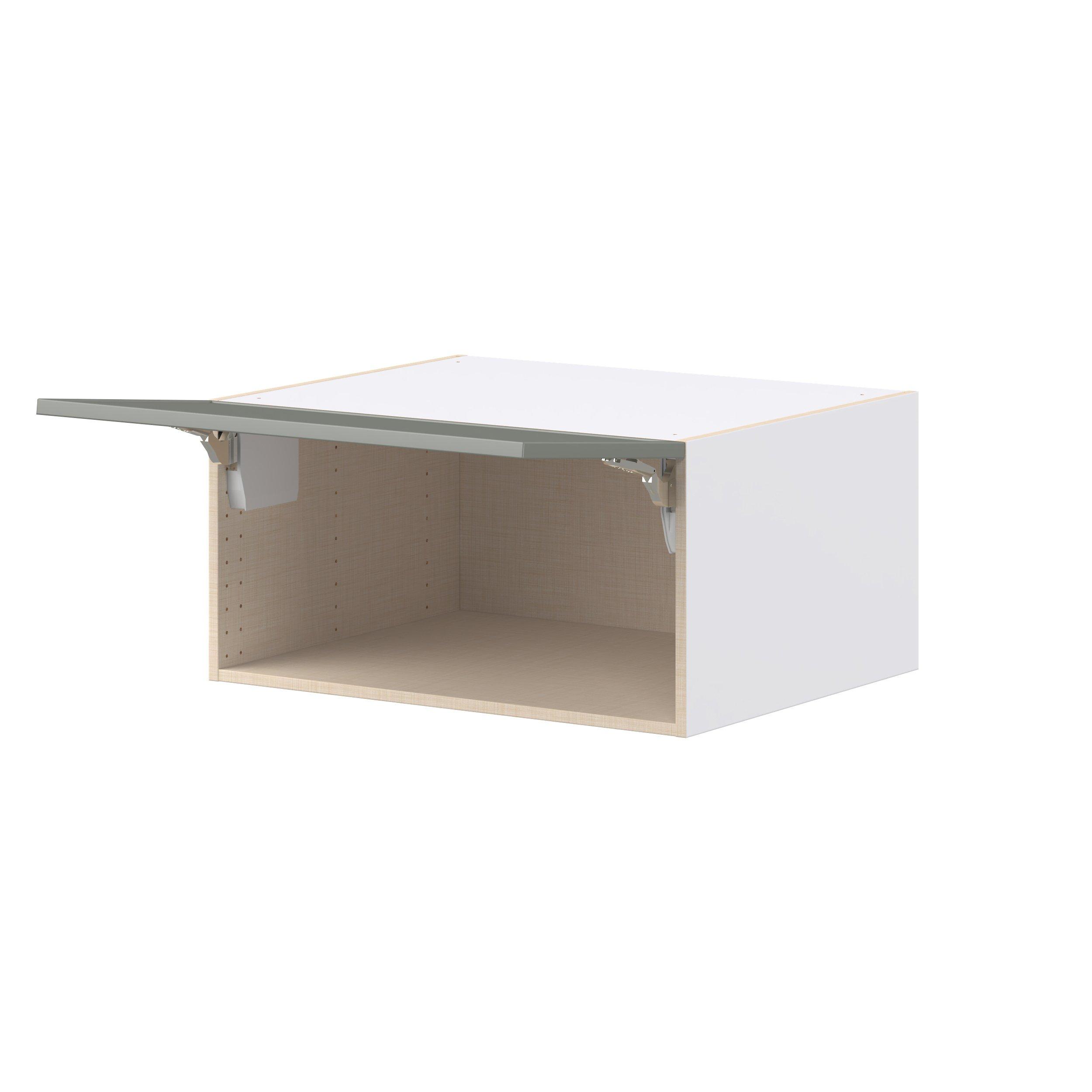 Linden 30 in. Painted Moss Green Lift Up Wall Cabinet