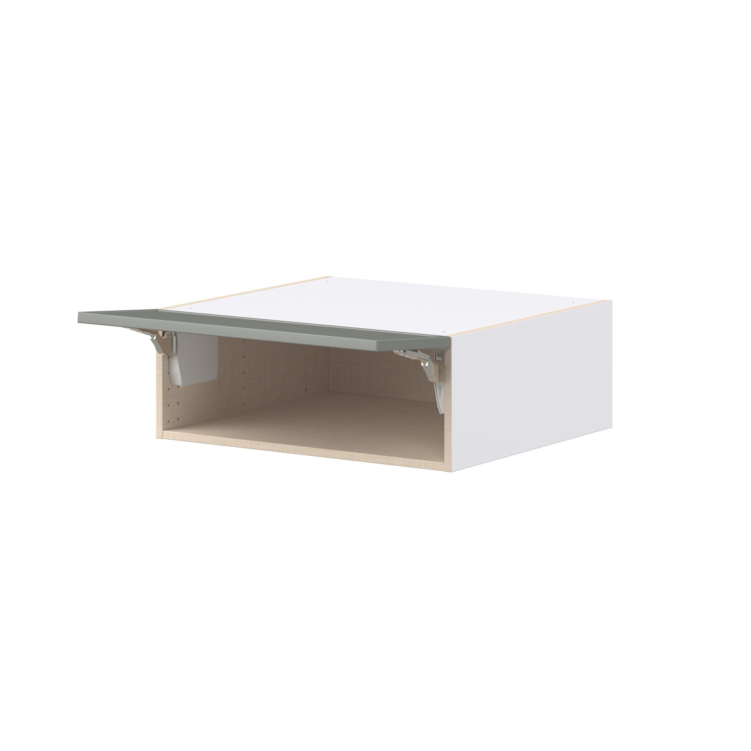 Linden 27 in. Painted Moss Green Lift Up Wall Cabinet