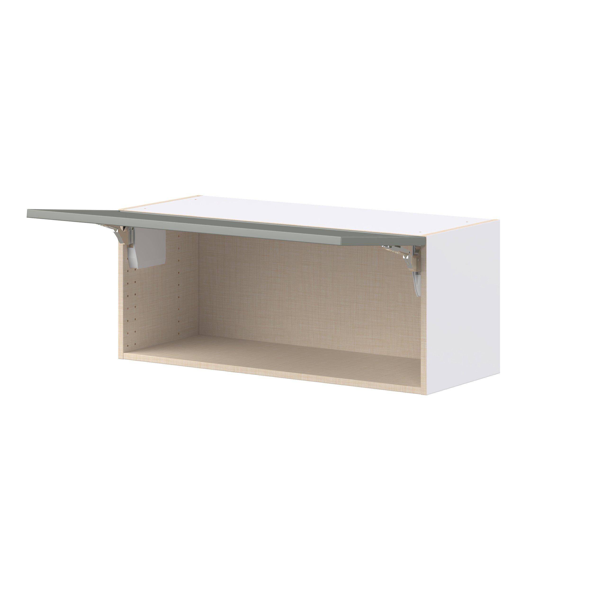 Linden 36 in. Painted Moss Green Lift Up Wall Cabinet