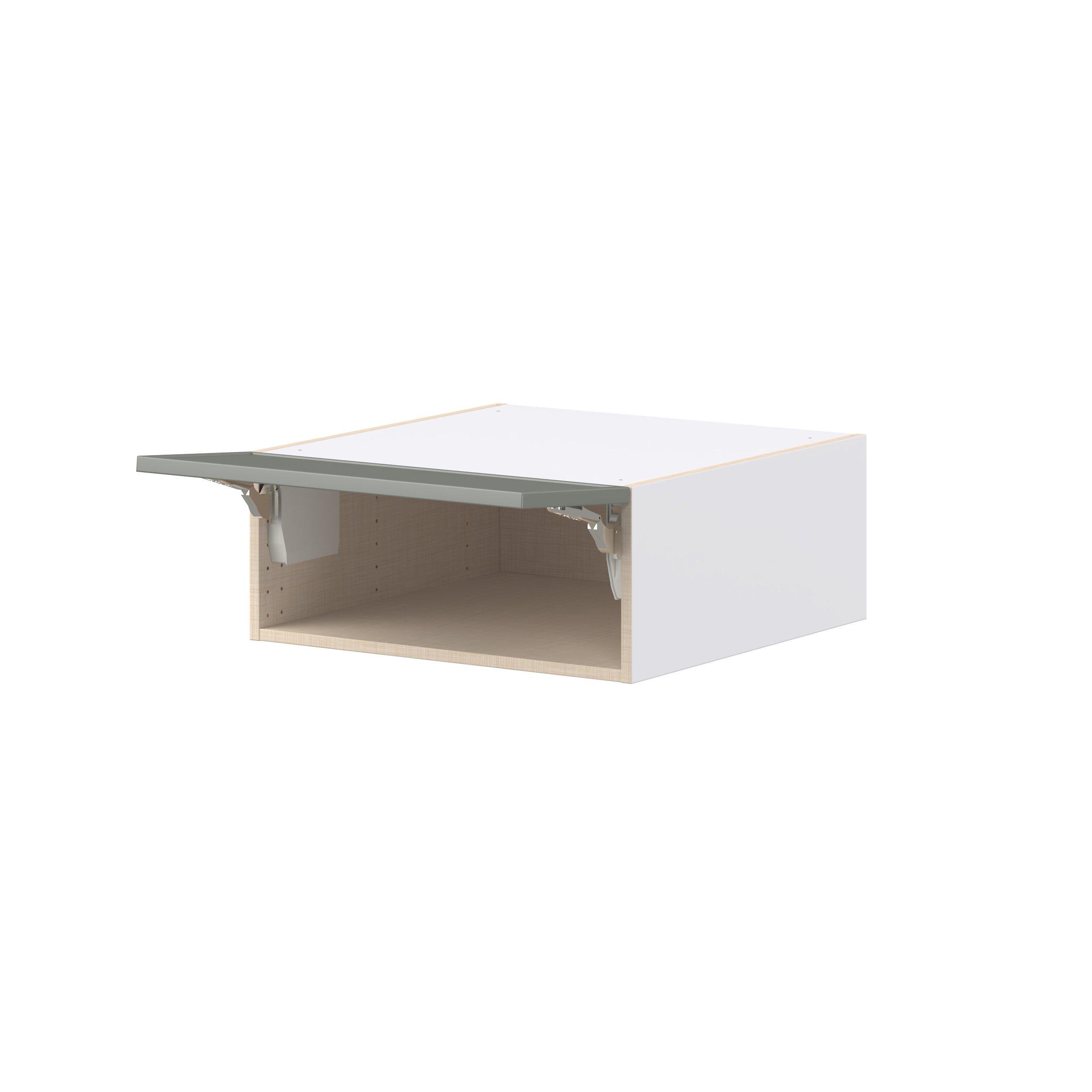 Linden 24 in. Painted Moss Green Lift Up Wall Cabinet