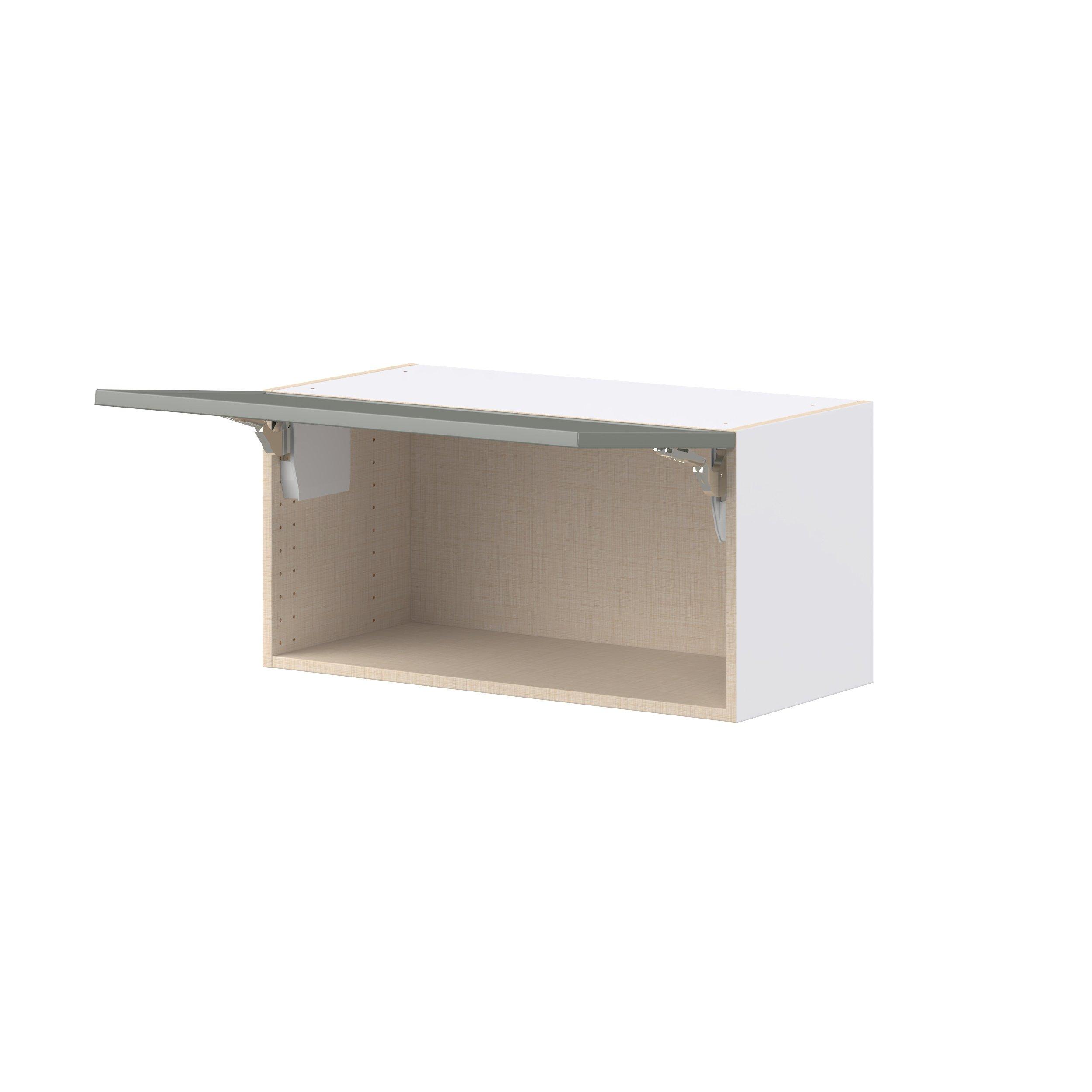 Linden 30 in. Painted Moss Green Lift Up Wall Cabinet