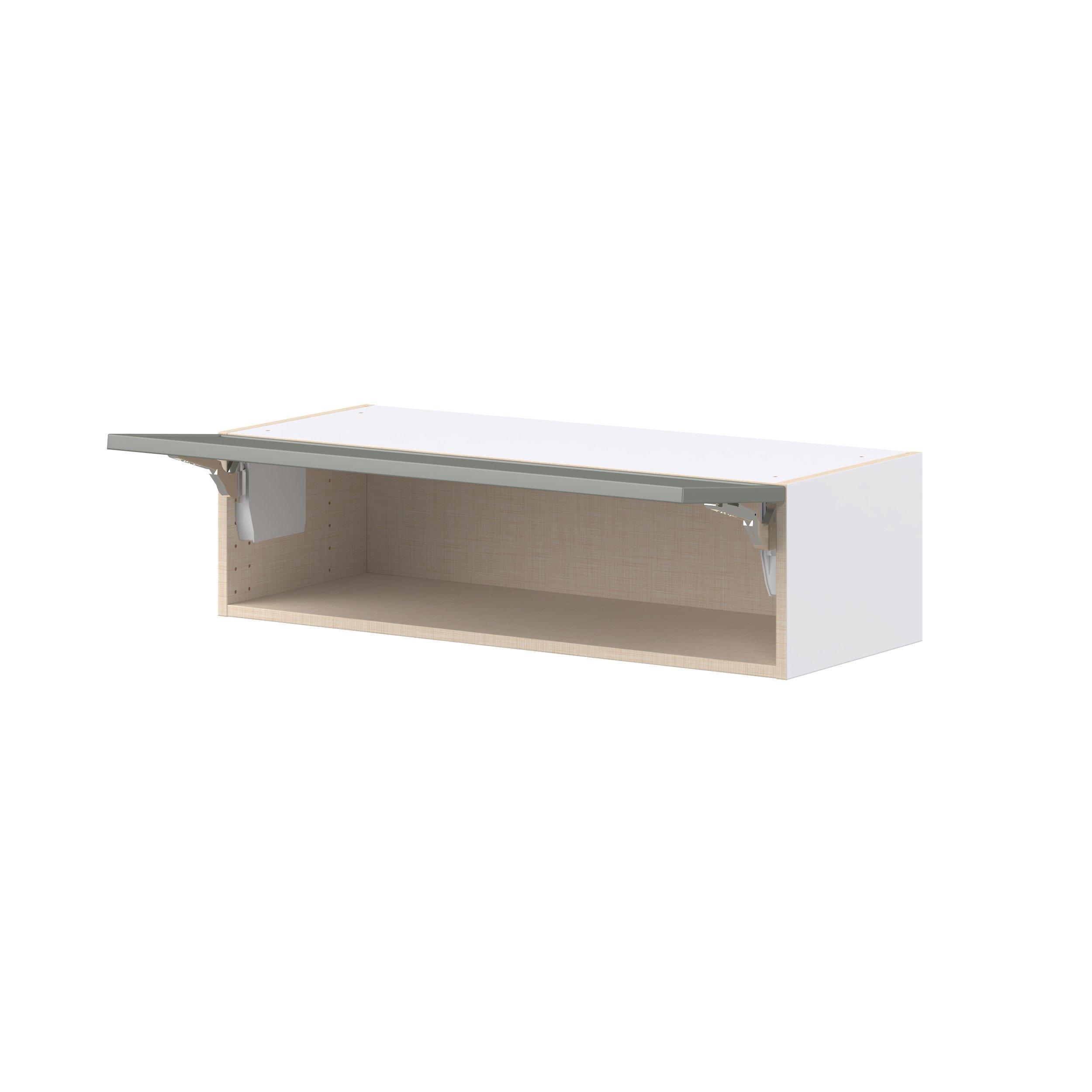 Linden 36 in. Painted Moss Green Lift Up Wall Cabinet