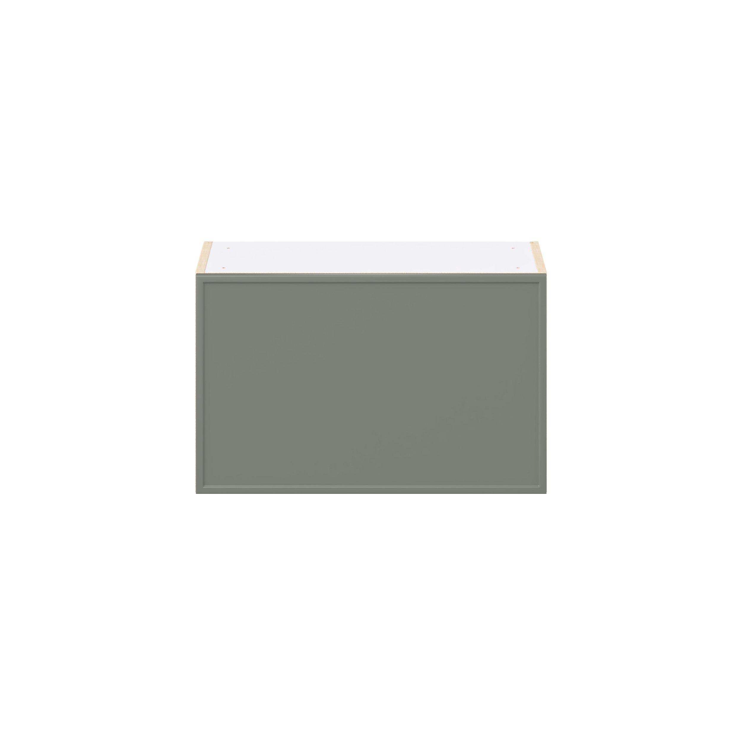 Linden 24 in. Painted Moss Green Lift Up Wall Cabinet