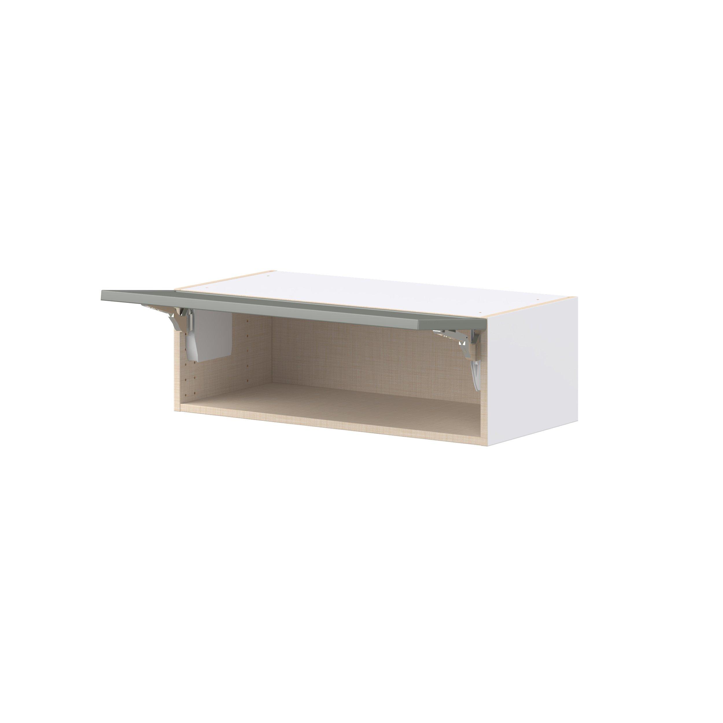 Linden 30 in. Painted Moss Green Lift Up Wall Cabinet