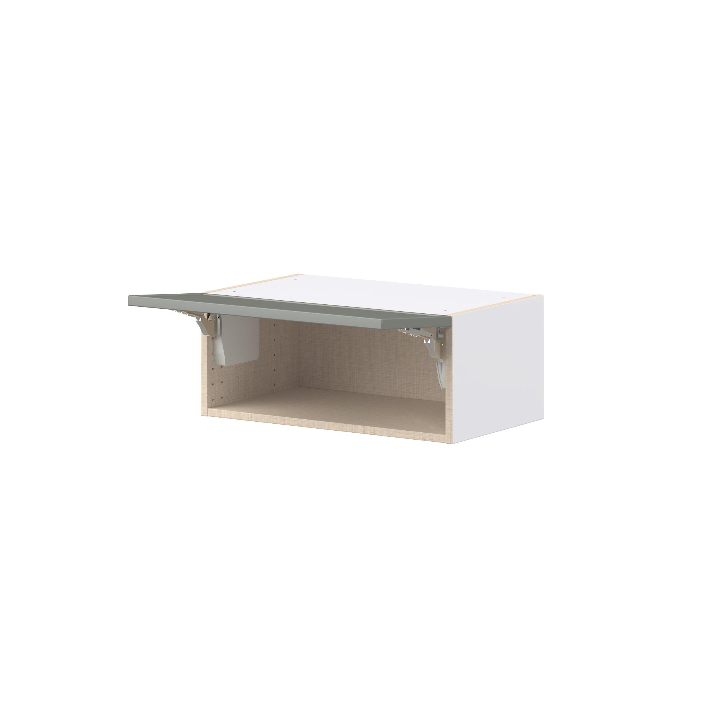 Linden 24 in. Painted Moss Green Lift Up Wall Cabinet