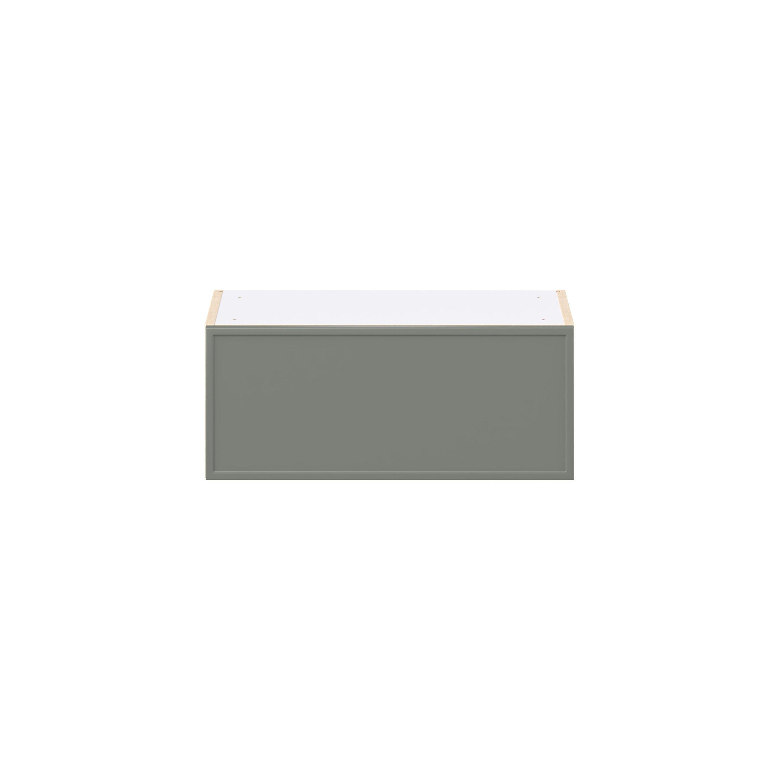 Linden 24 in. Painted Moss Green Lift Up Wall Cabinet