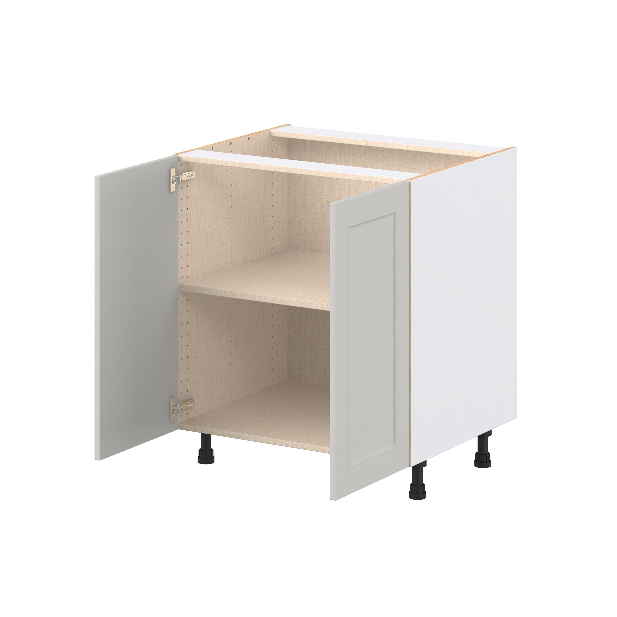 Lenox 30 in. Painted Light Gray Door Base Cabinet