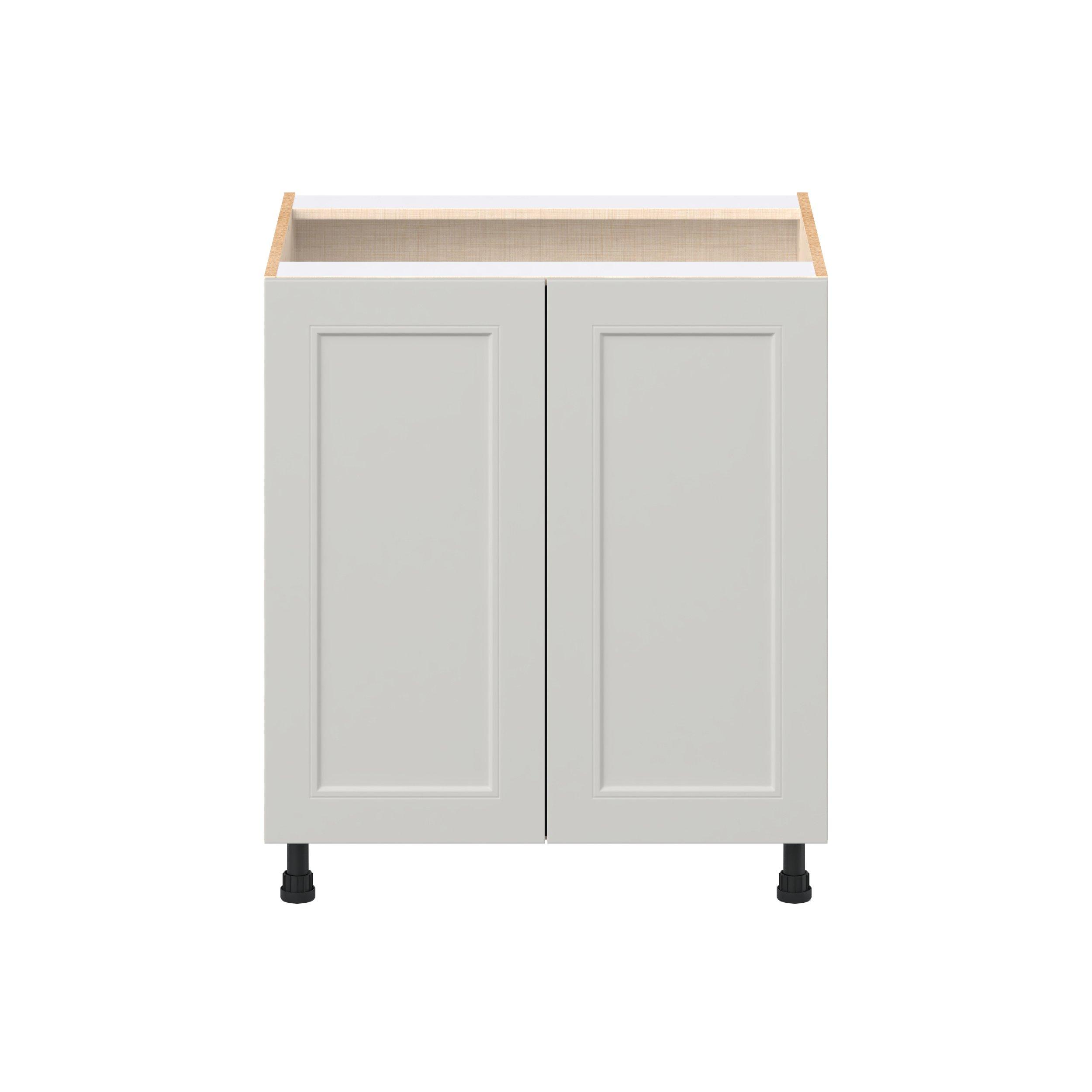 Lenox 30 in. Painted Light Gray Door Base Cabinet