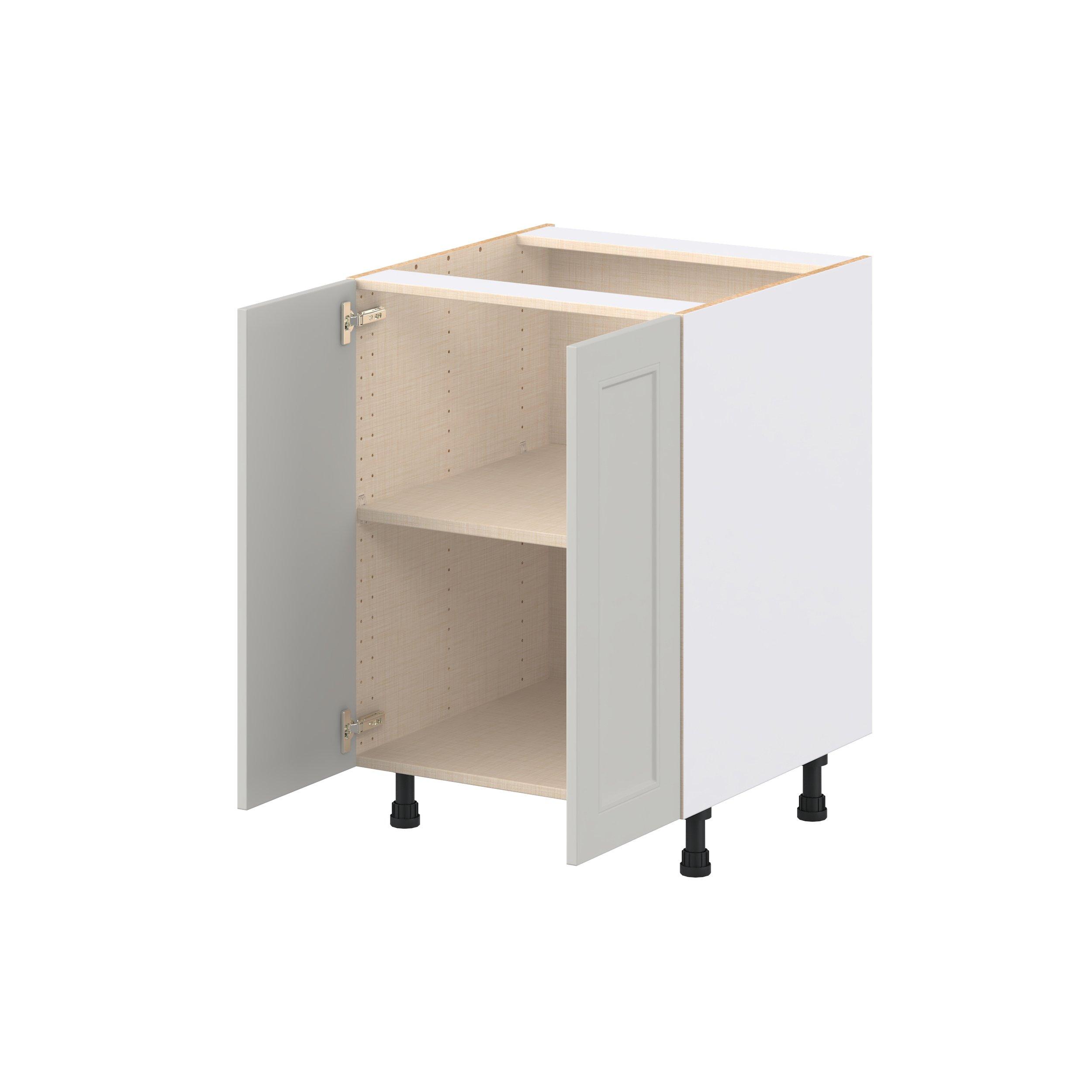 Lenox 24 in. Painted Light Gray Door Base Cabinet