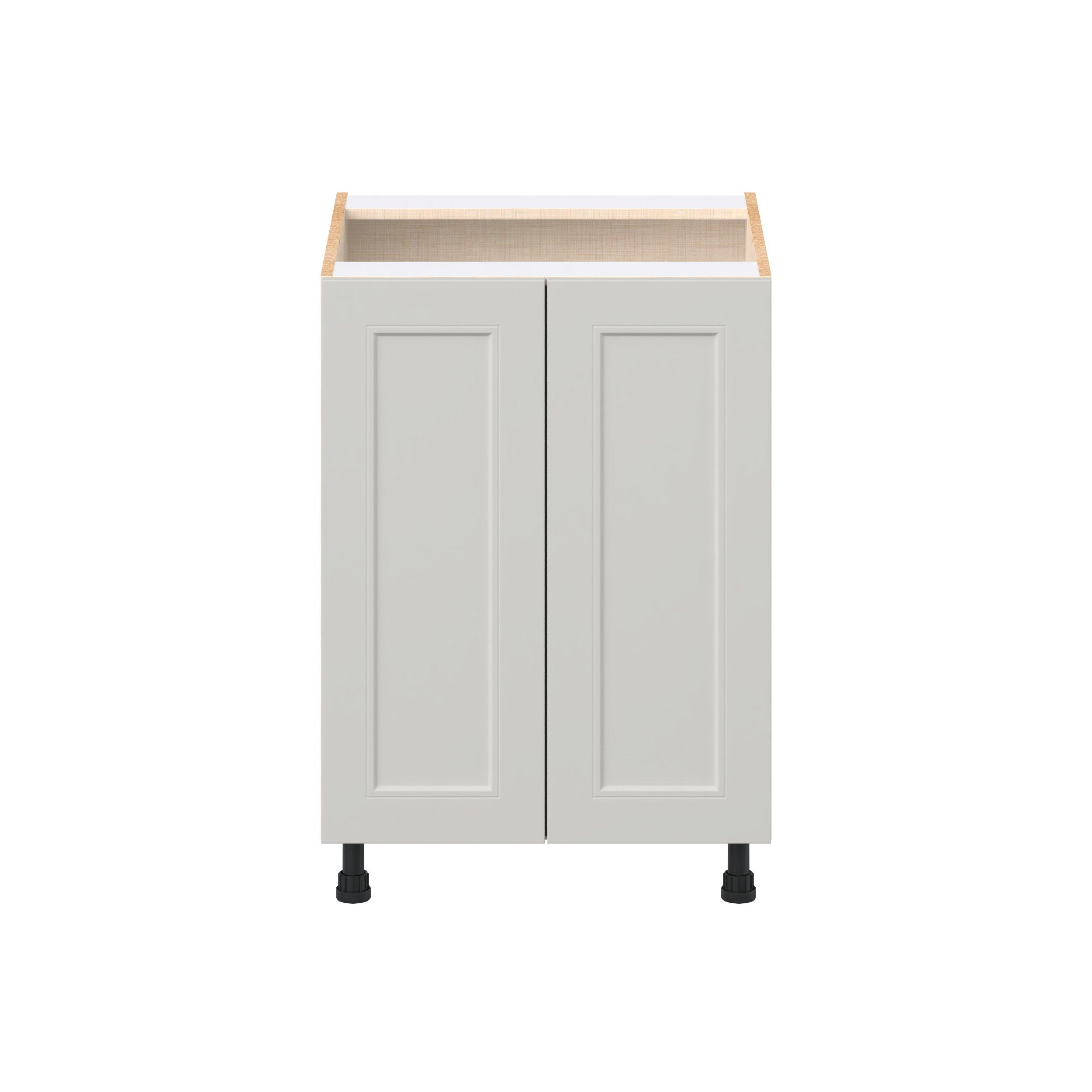 Lenox 24 in. Painted Light Gray Door Base Cabinet