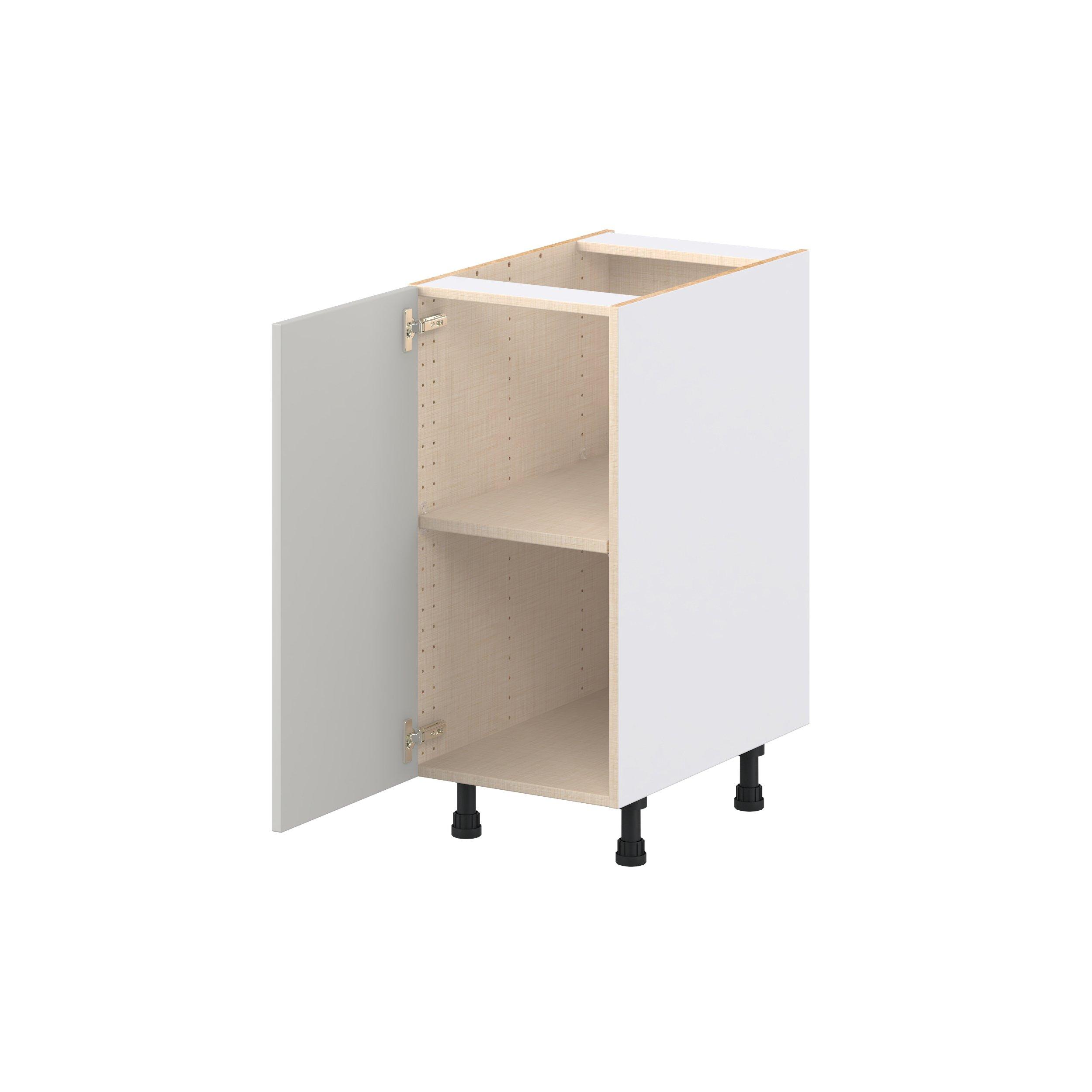 Lenox 15 in. Painted Light Gray Door Base Cabinet