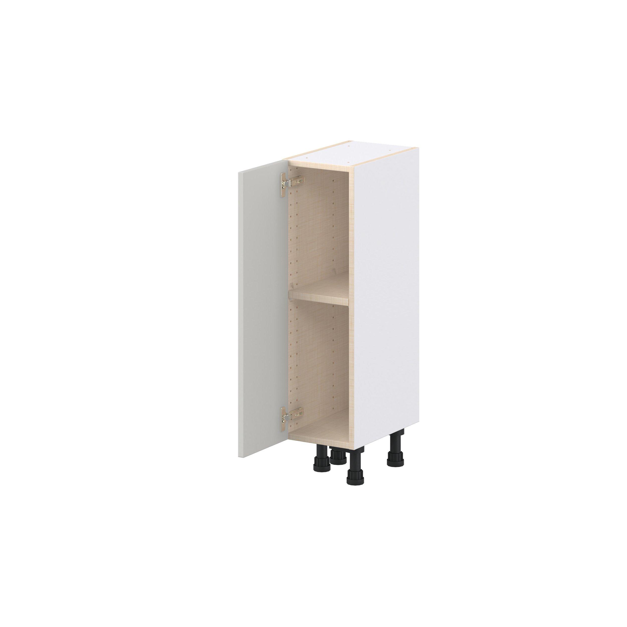 Lenox 9 in. Painted Light Gray Shallow Base Cabinet
