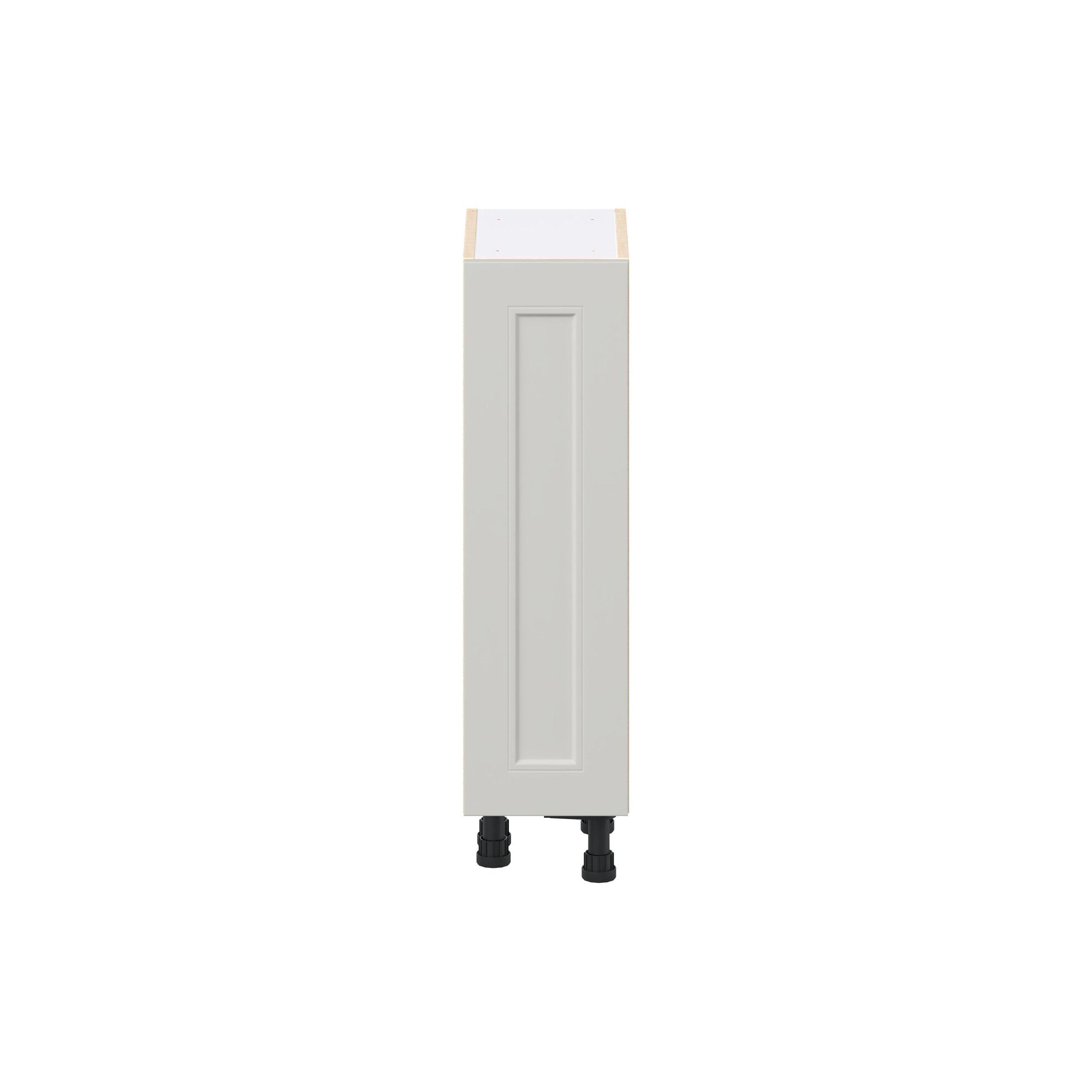 Lenox 9 in. Painted Light Gray Shallow Base Cabinet