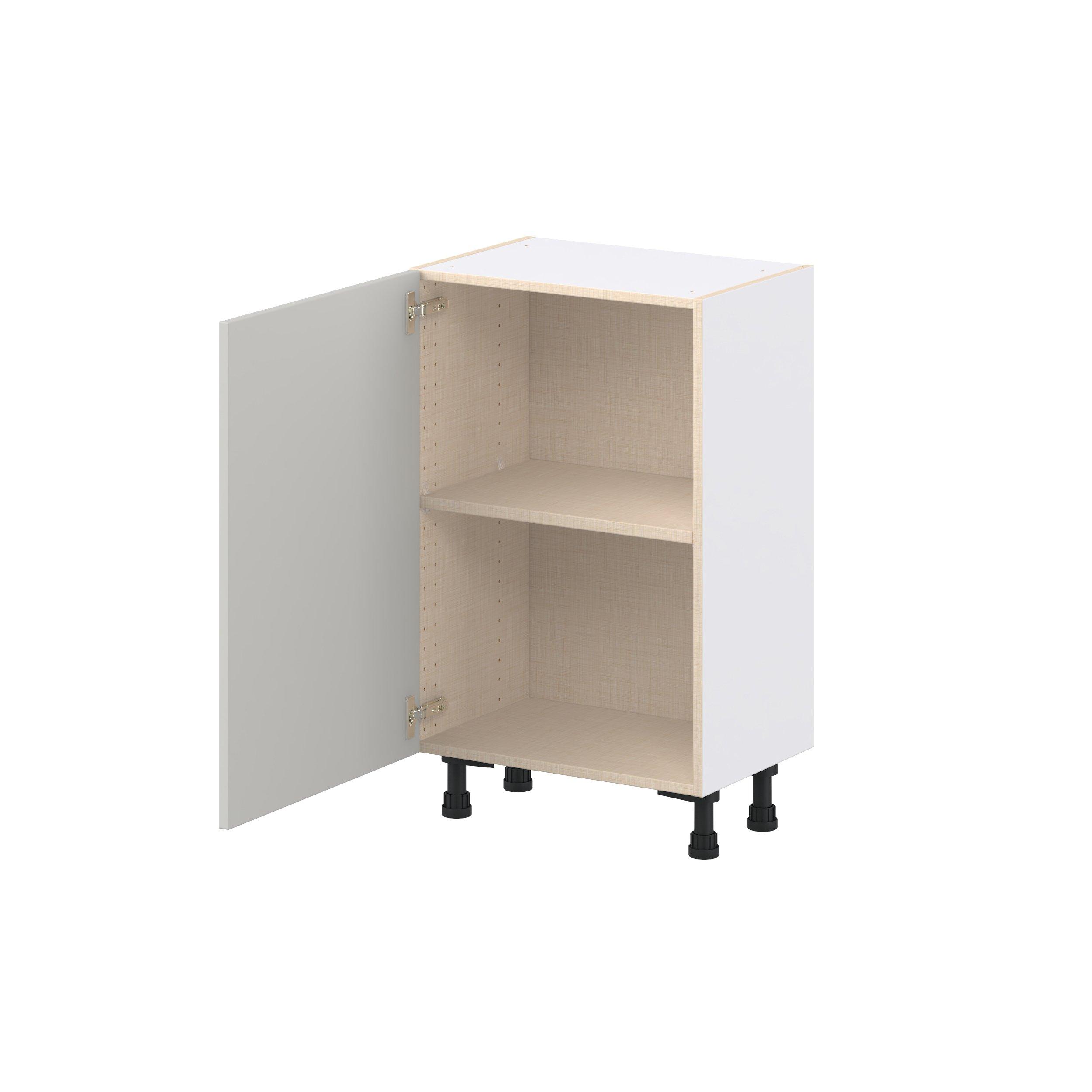 Lenox 21 in. Painted Light Gray Shallow Base Cabinet