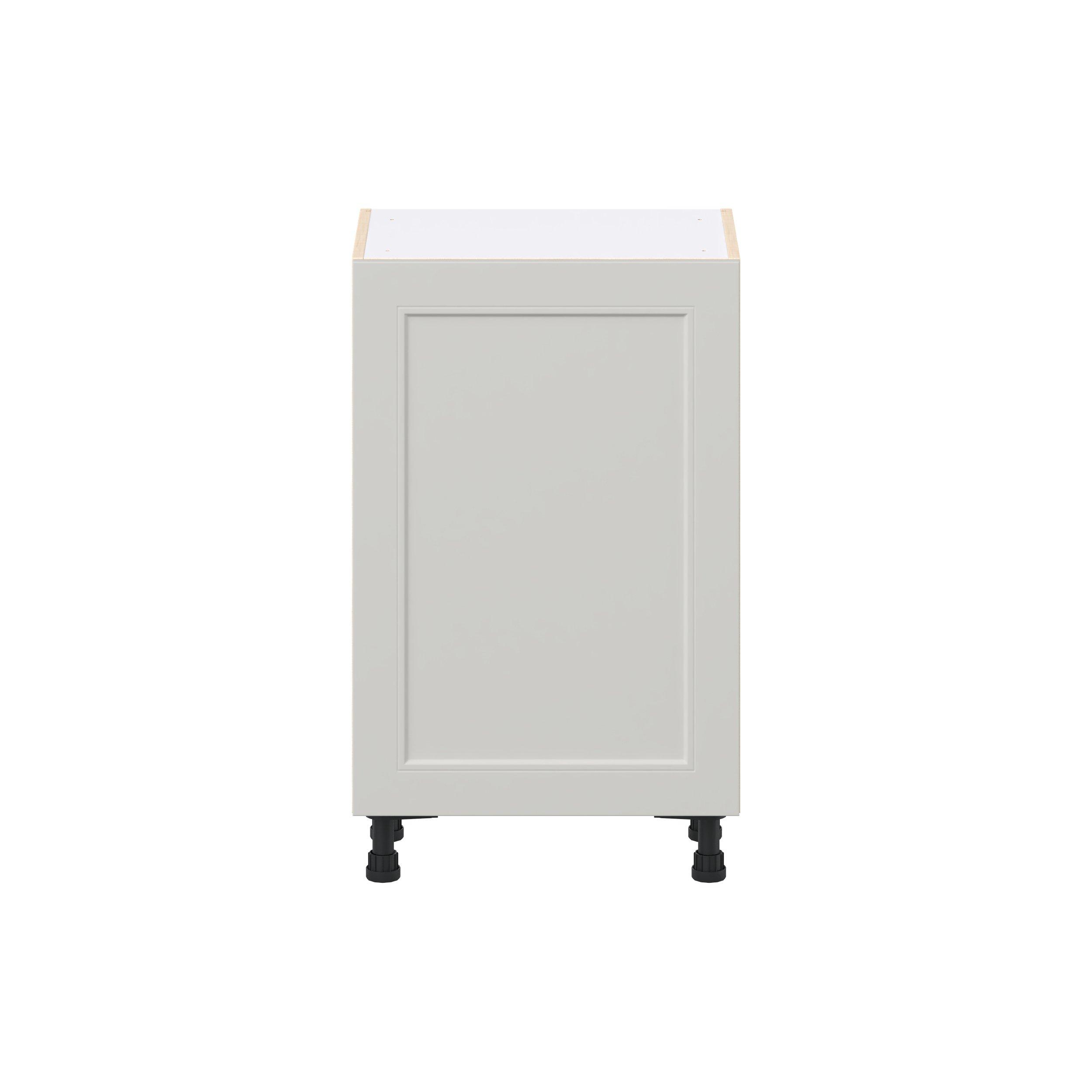 Lenox 21 in. Painted Light Gray Shallow Base Cabinet