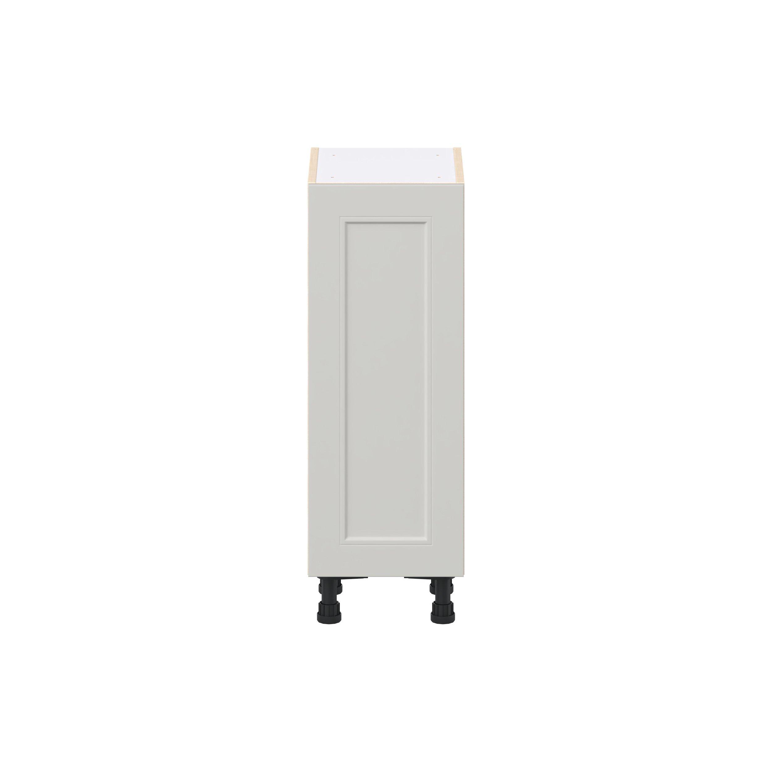 Lenox 12 in. Painted Light Gray Shallow Base Cabinet