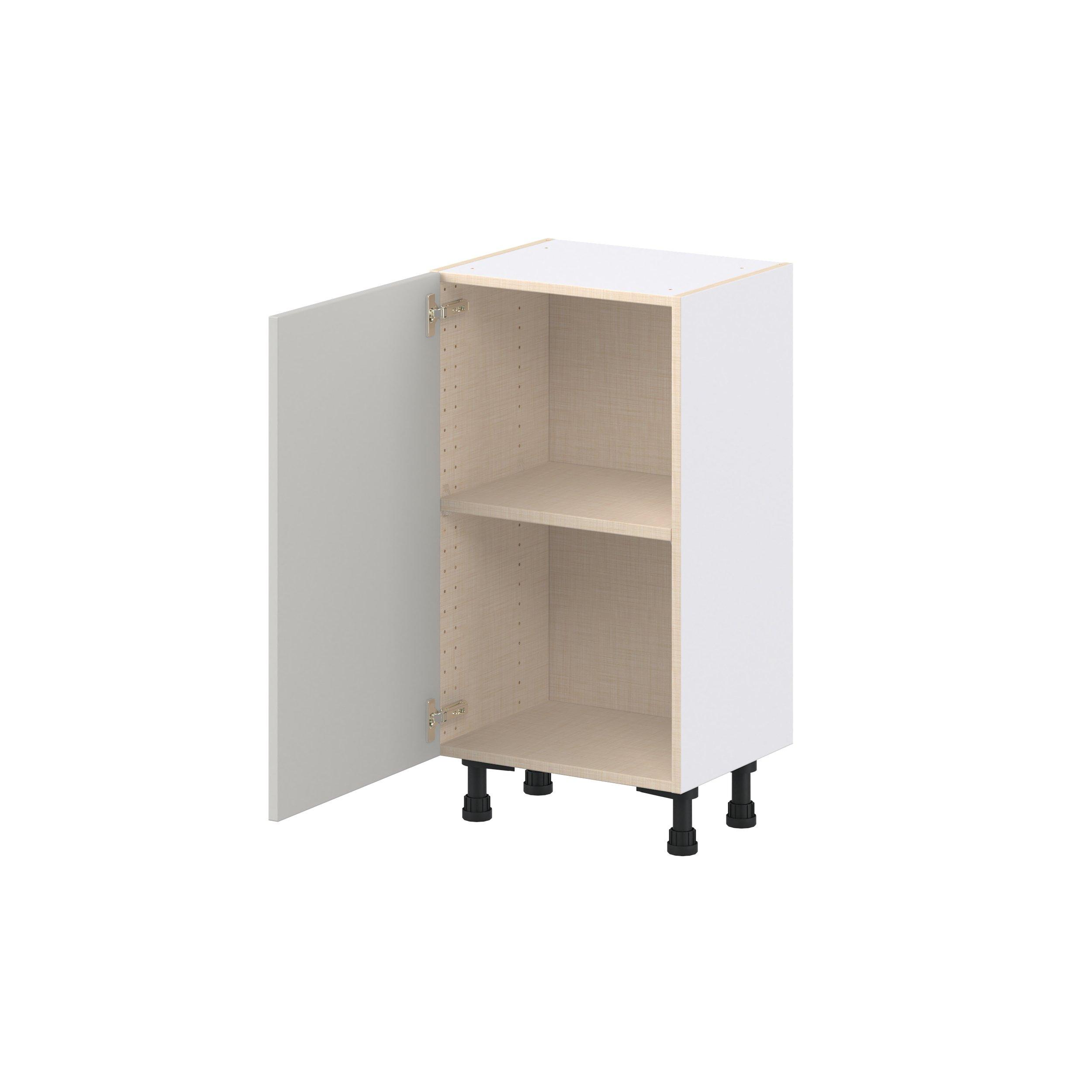 Lenox 18 in. Painted Light Gray Shallow Base Cabinet