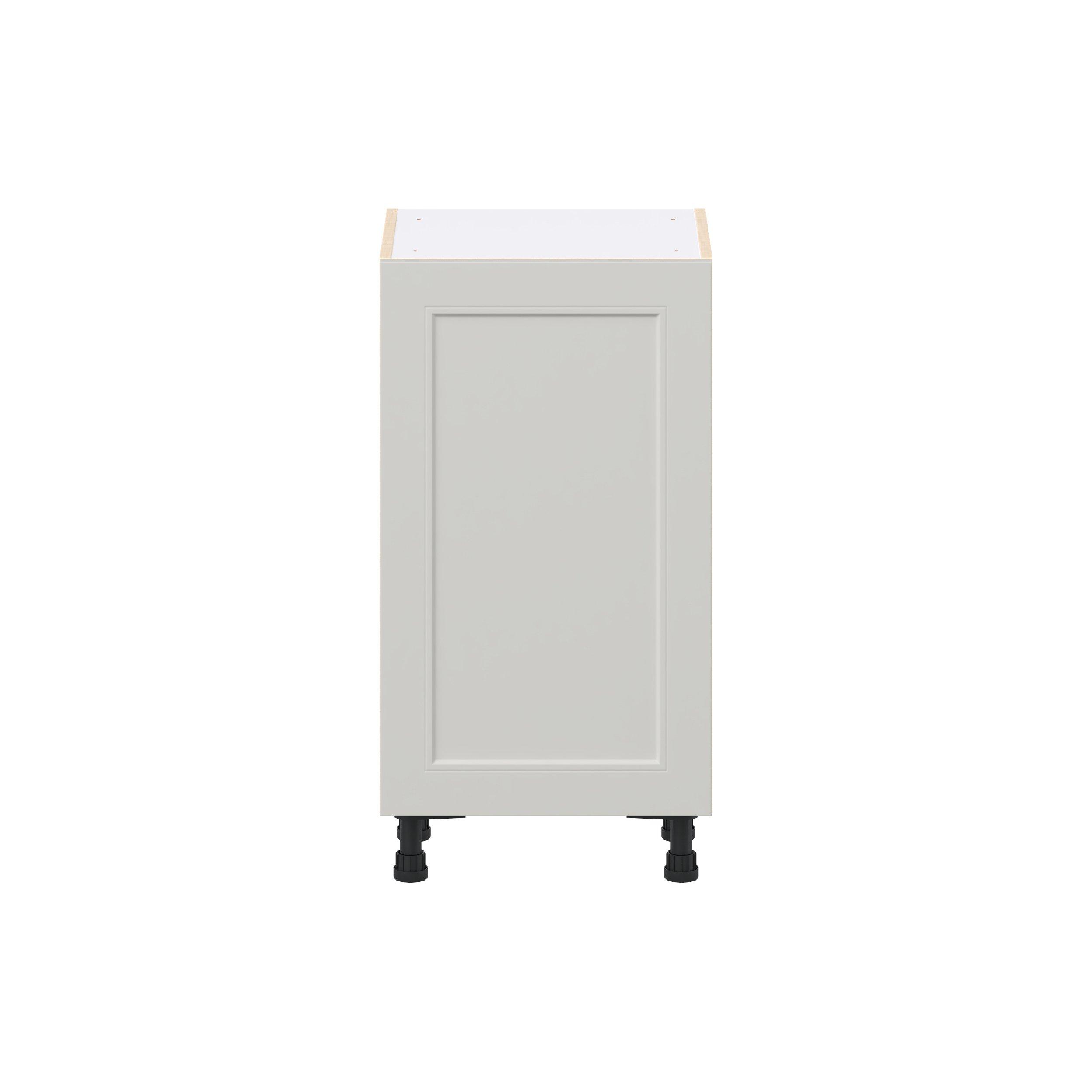 Lenox 18 in. Painted Light Gray Shallow Base Cabinet