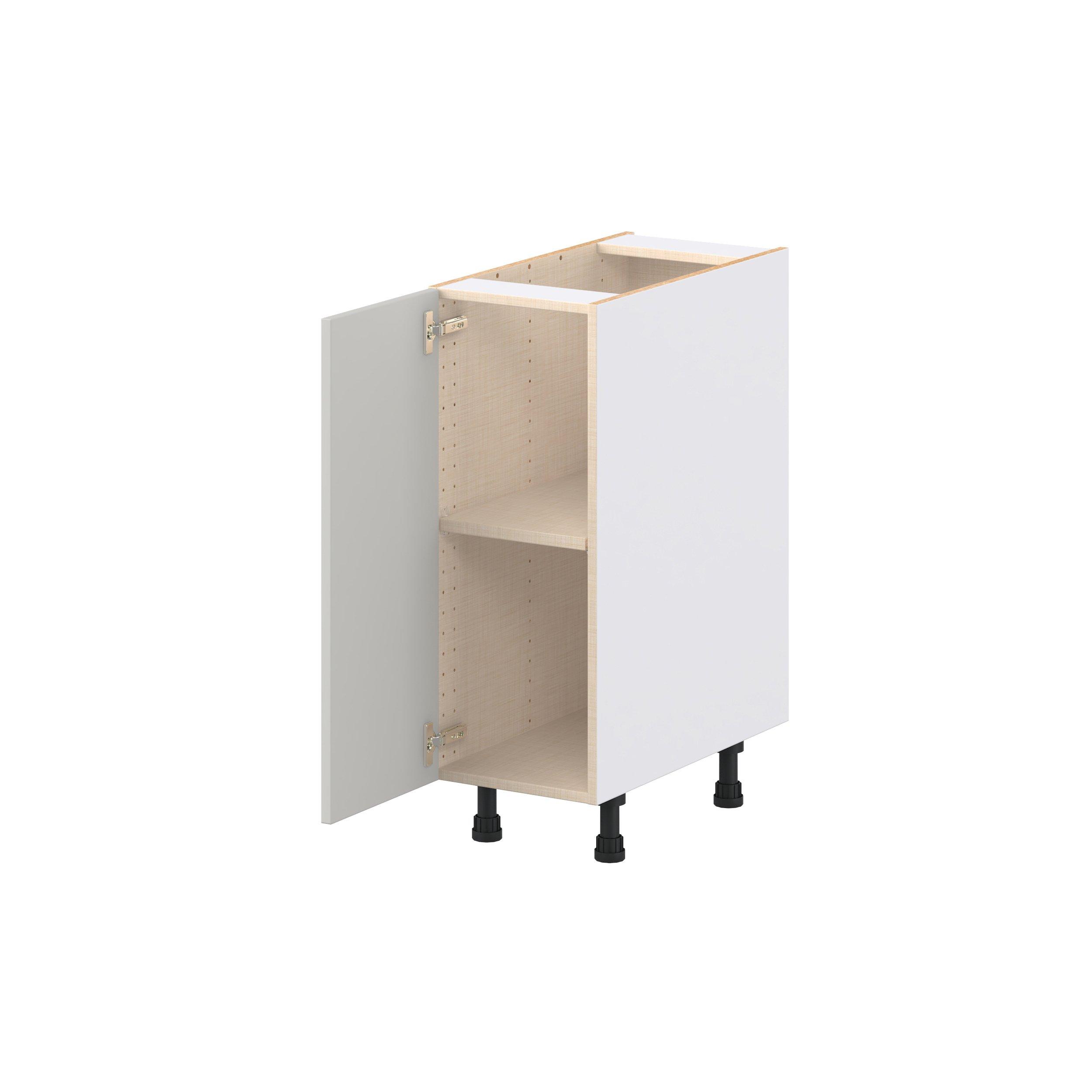 Lenox 12 in. Painted Light Gray Door Base Cabinet