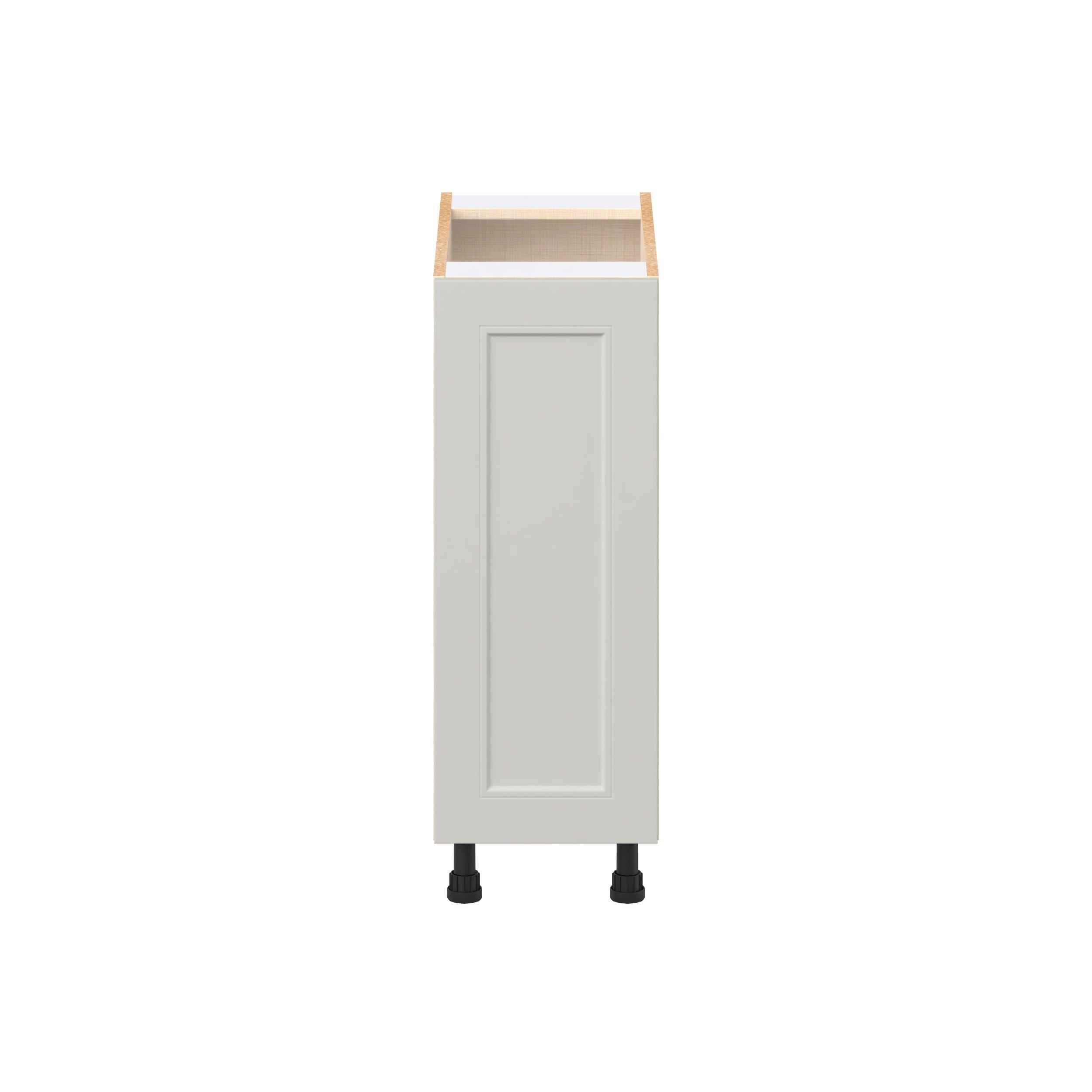 Lenox 12 in. Painted Light Gray Door Base Cabinet