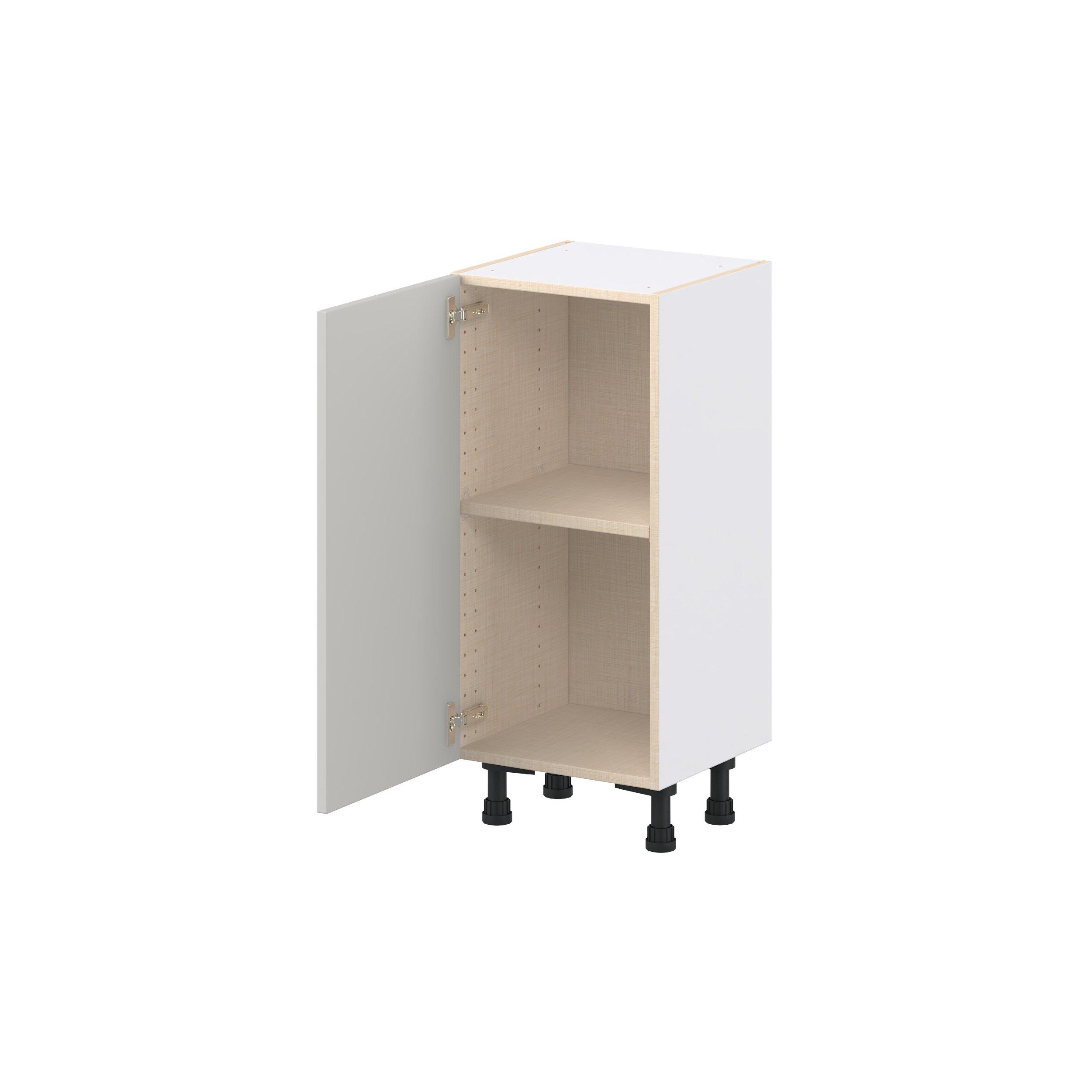 Lenox 15 in. Painted Light Gray Shallow Base Cabinet