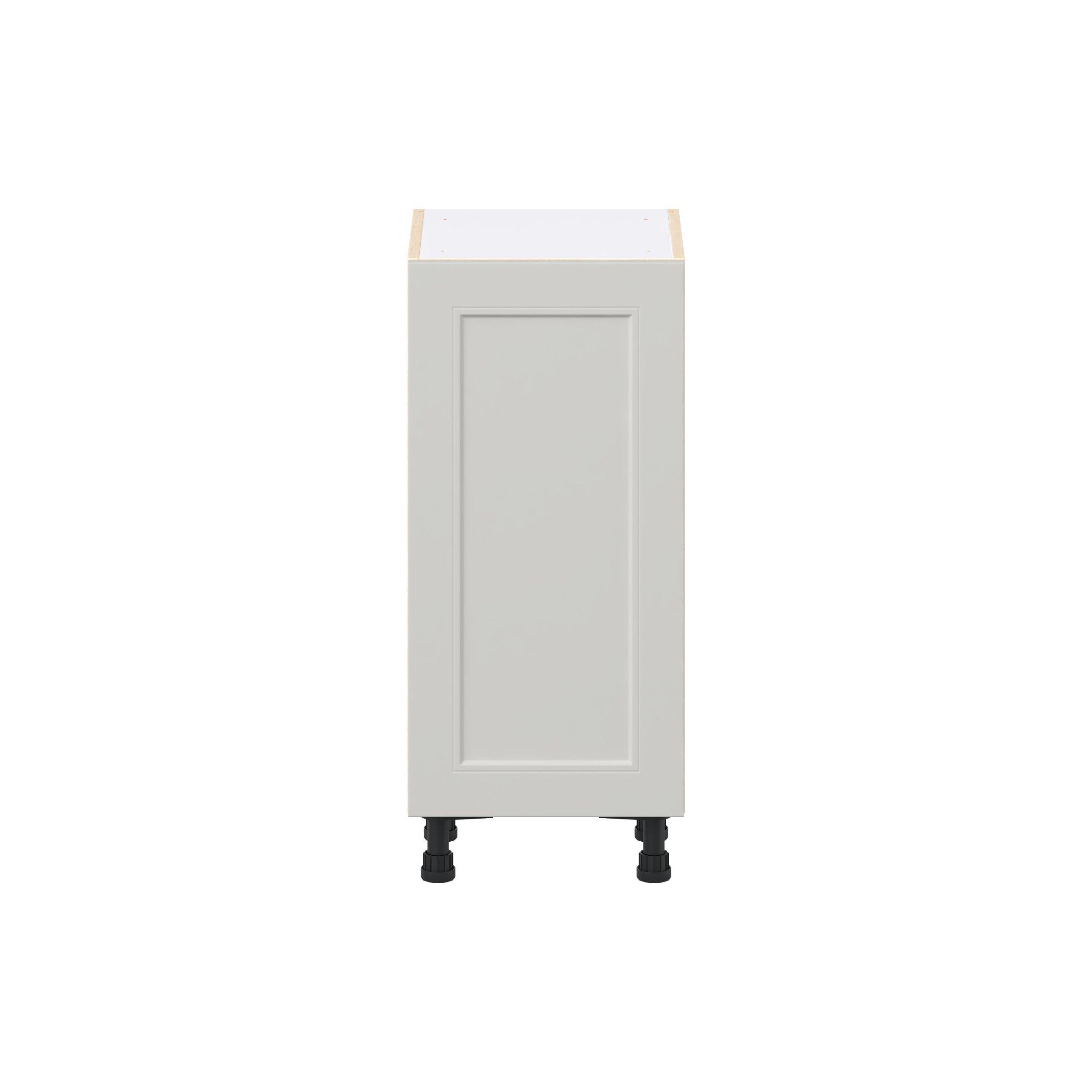 Lenox 15 in. Painted Light Gray Shallow Base Cabinet