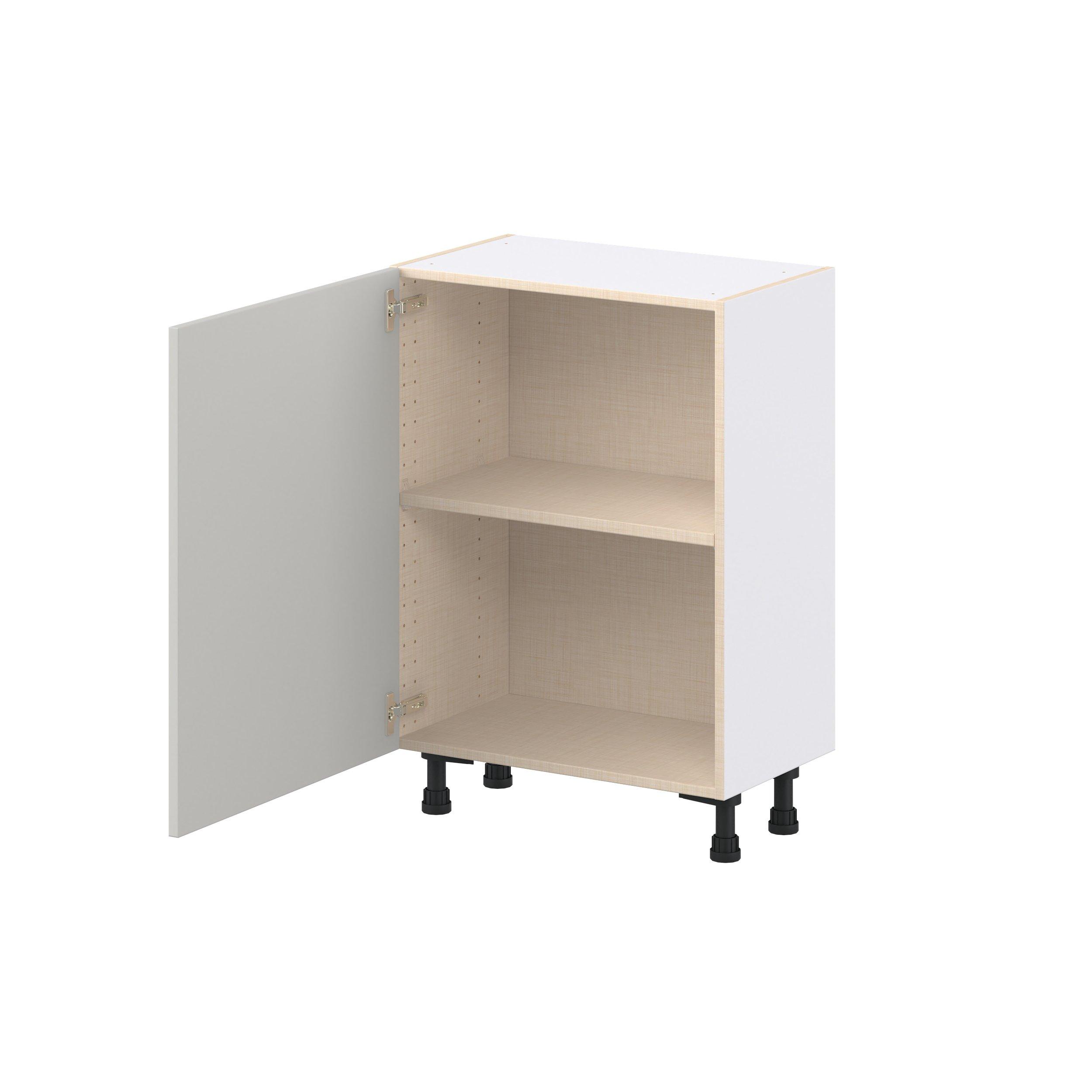 Lenox 24 in. Painted Light Gray Shallow Base Cabinet