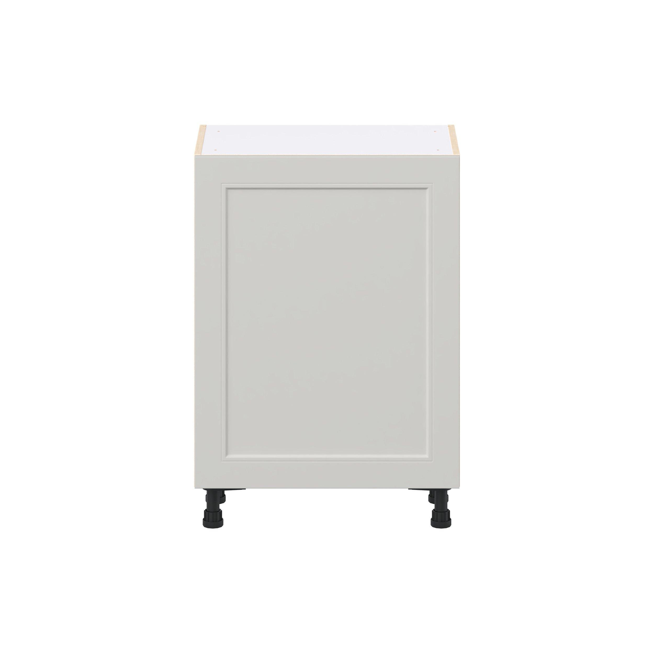 Lenox 24 in. Painted Light Gray Shallow Base Cabinet