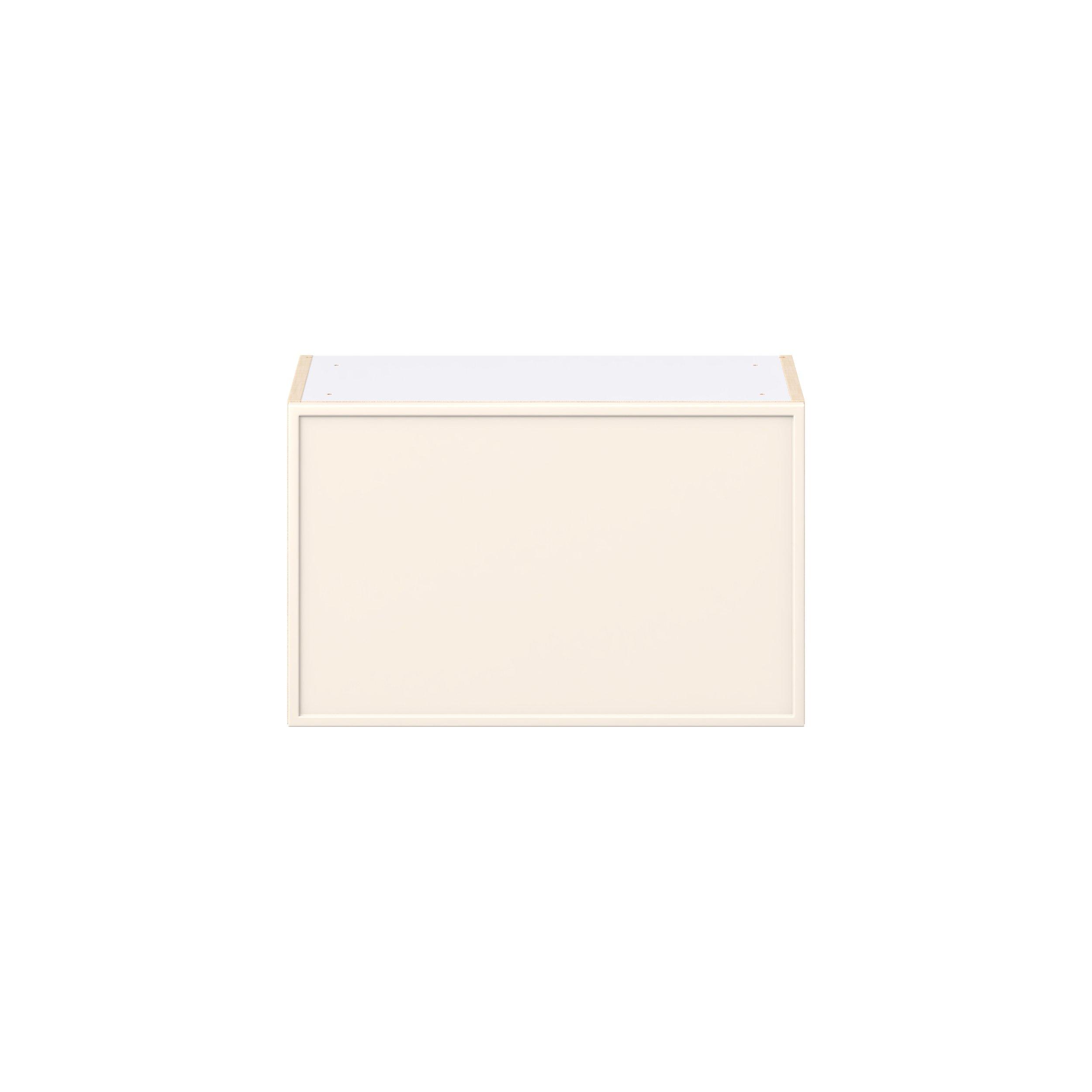 Linden 24 in. Painted Washed Linen Lift Up Wall Cabinet