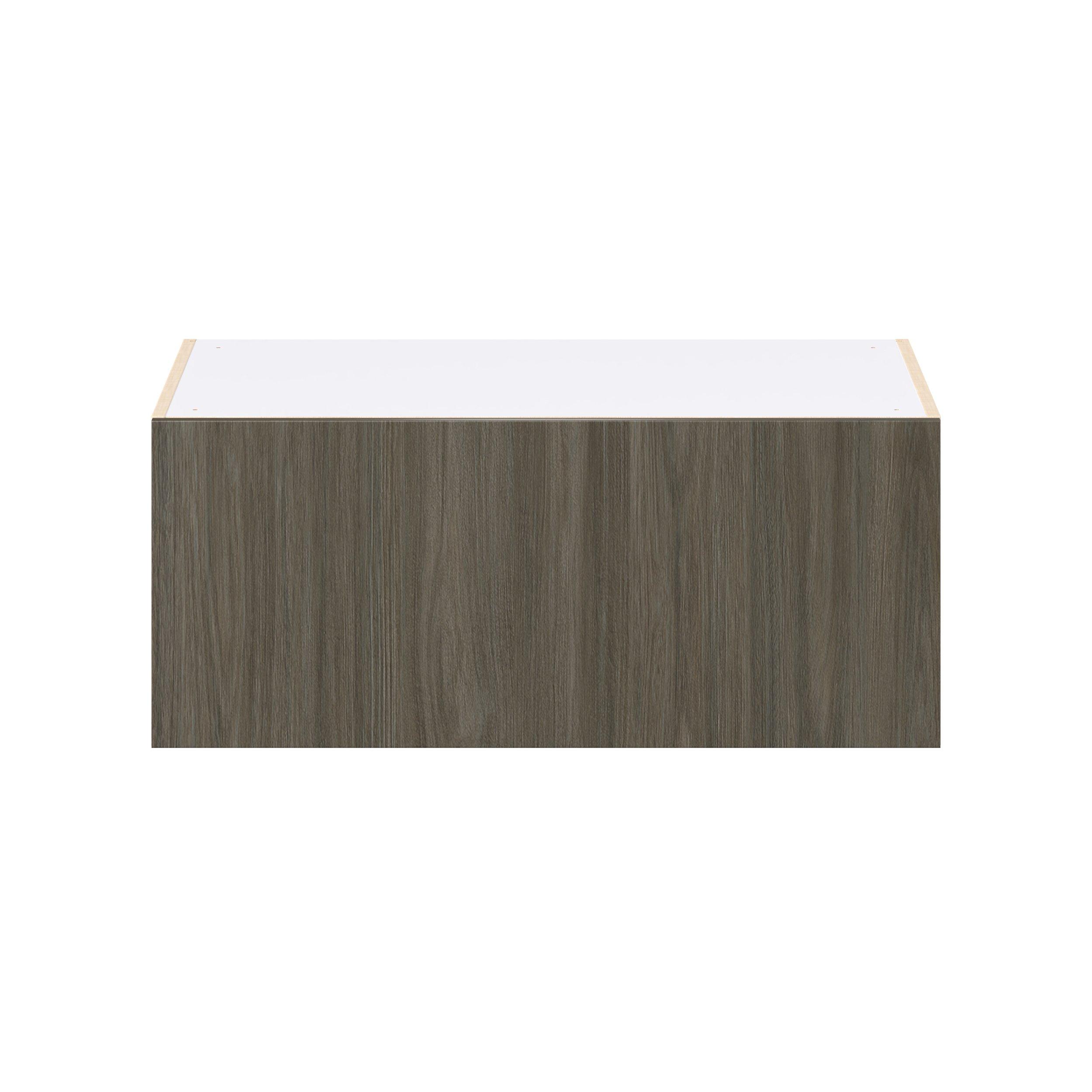 Glenwood 36 in. Burnt Walnut Lift Up Wall Cabinet