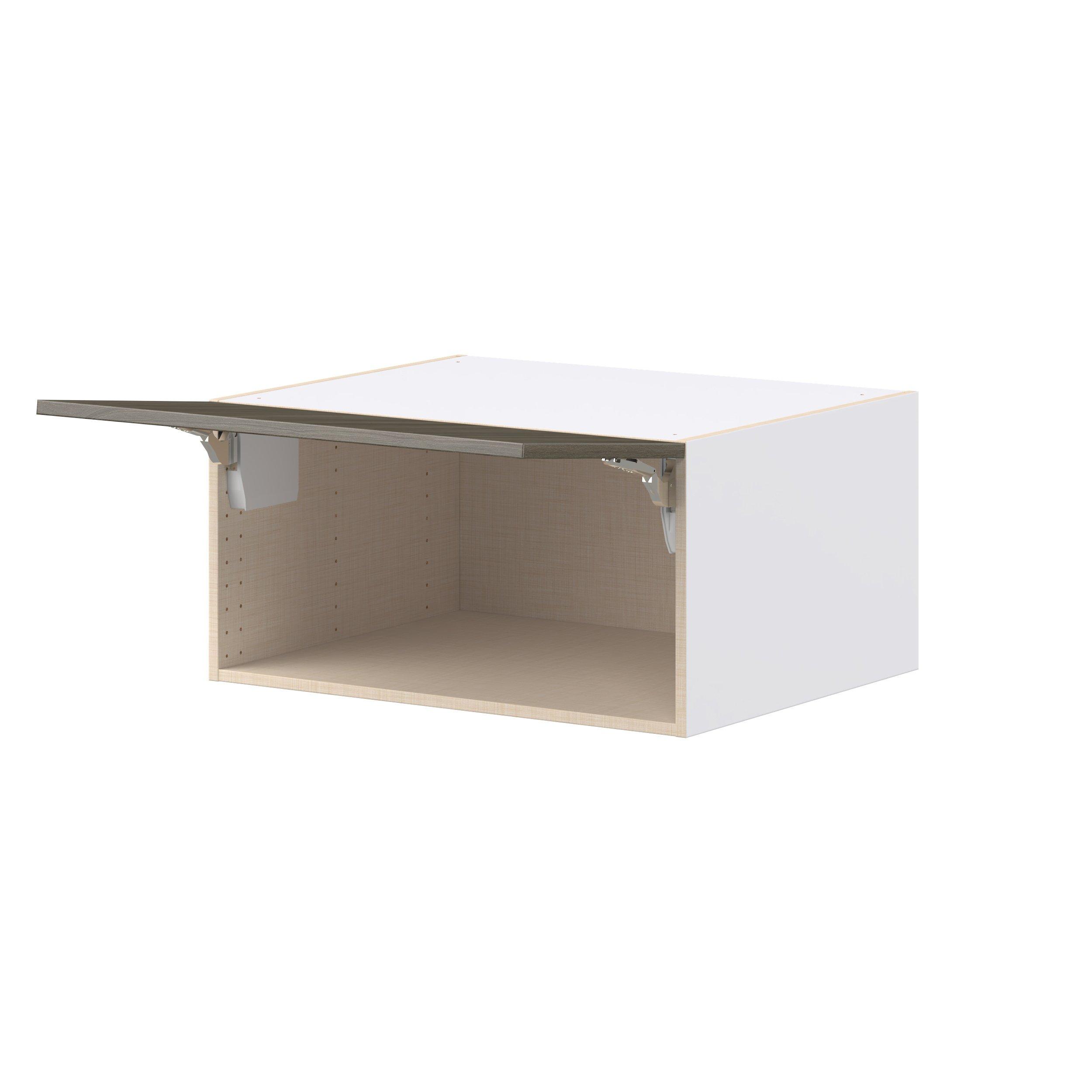 Glenwood 30 in. Burnt Walnut Lift Up Wall Cabinet
