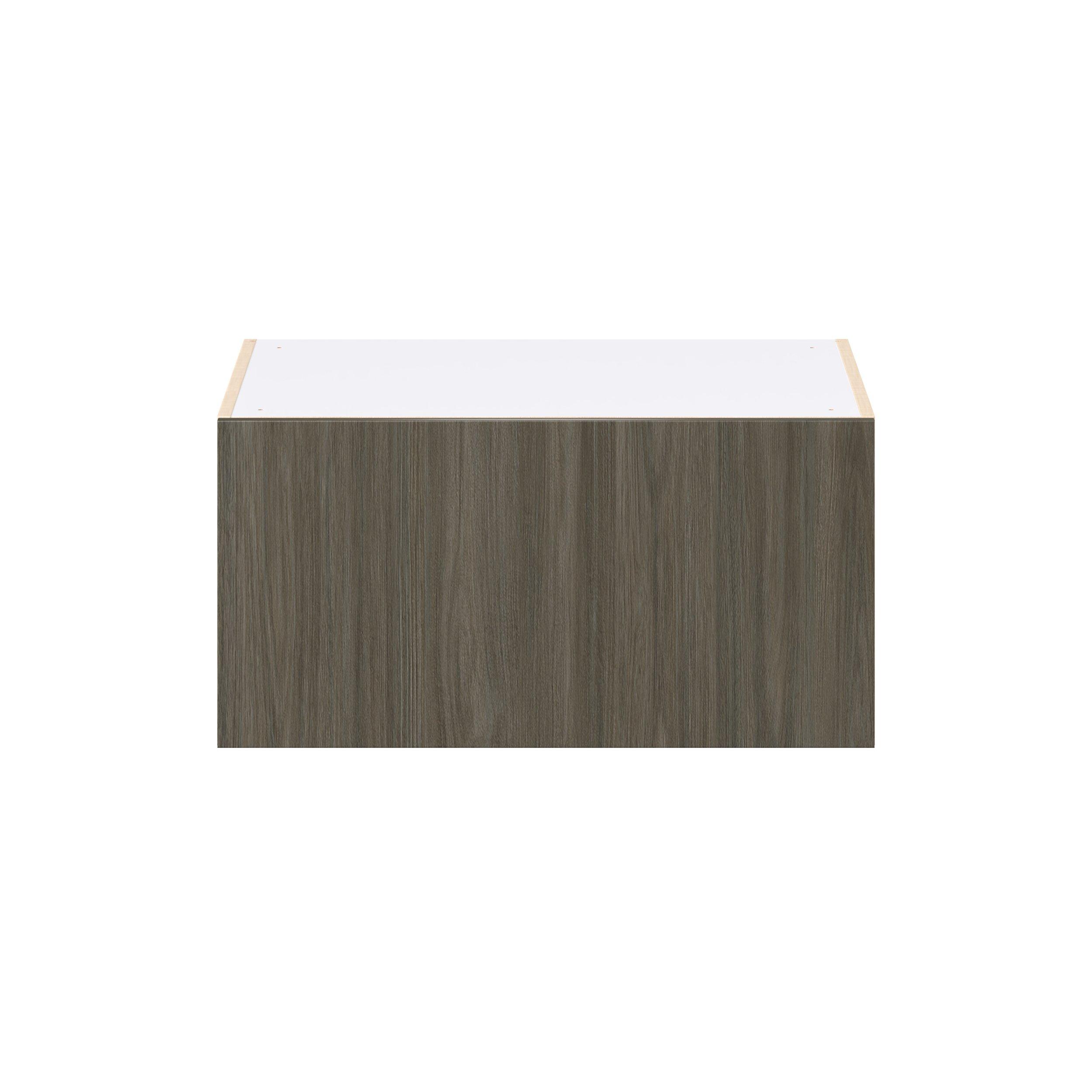 Glenwood 30 in. Burnt Walnut Lift Up Wall Cabinet