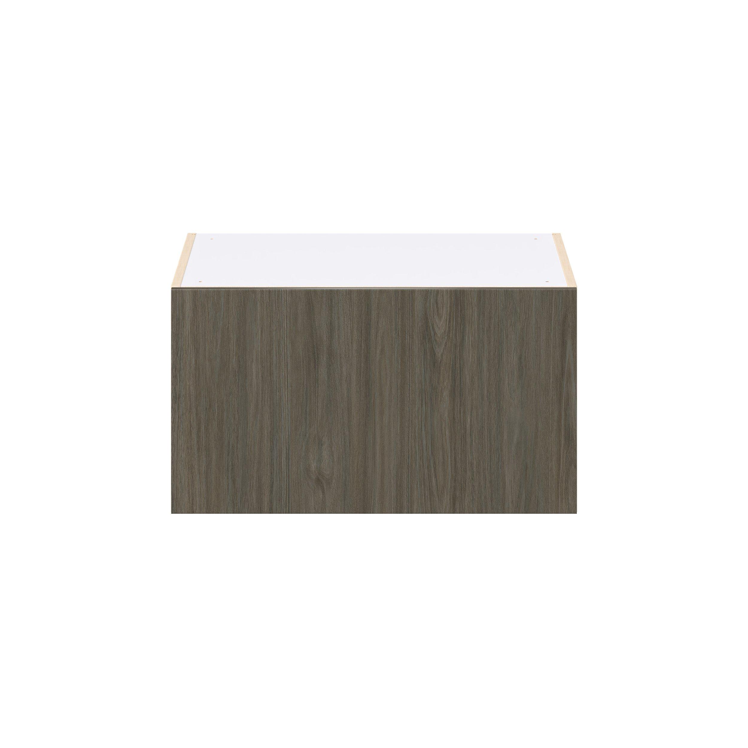 Glenwood 27 in. Burnt Walnut Lift Up Wall Cabinet