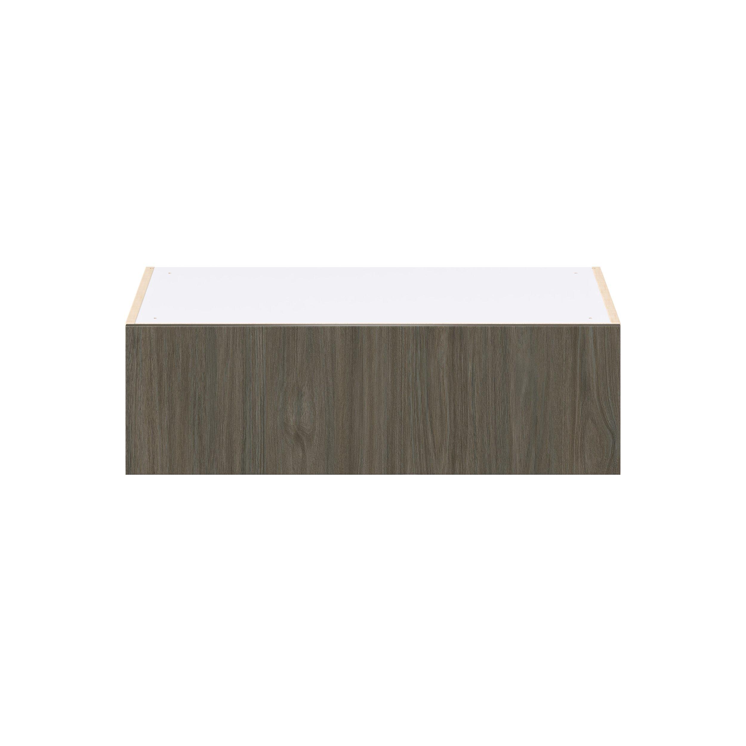 Glenwood 33 in. Burnt Walnut Lift Up Wall Cabinet