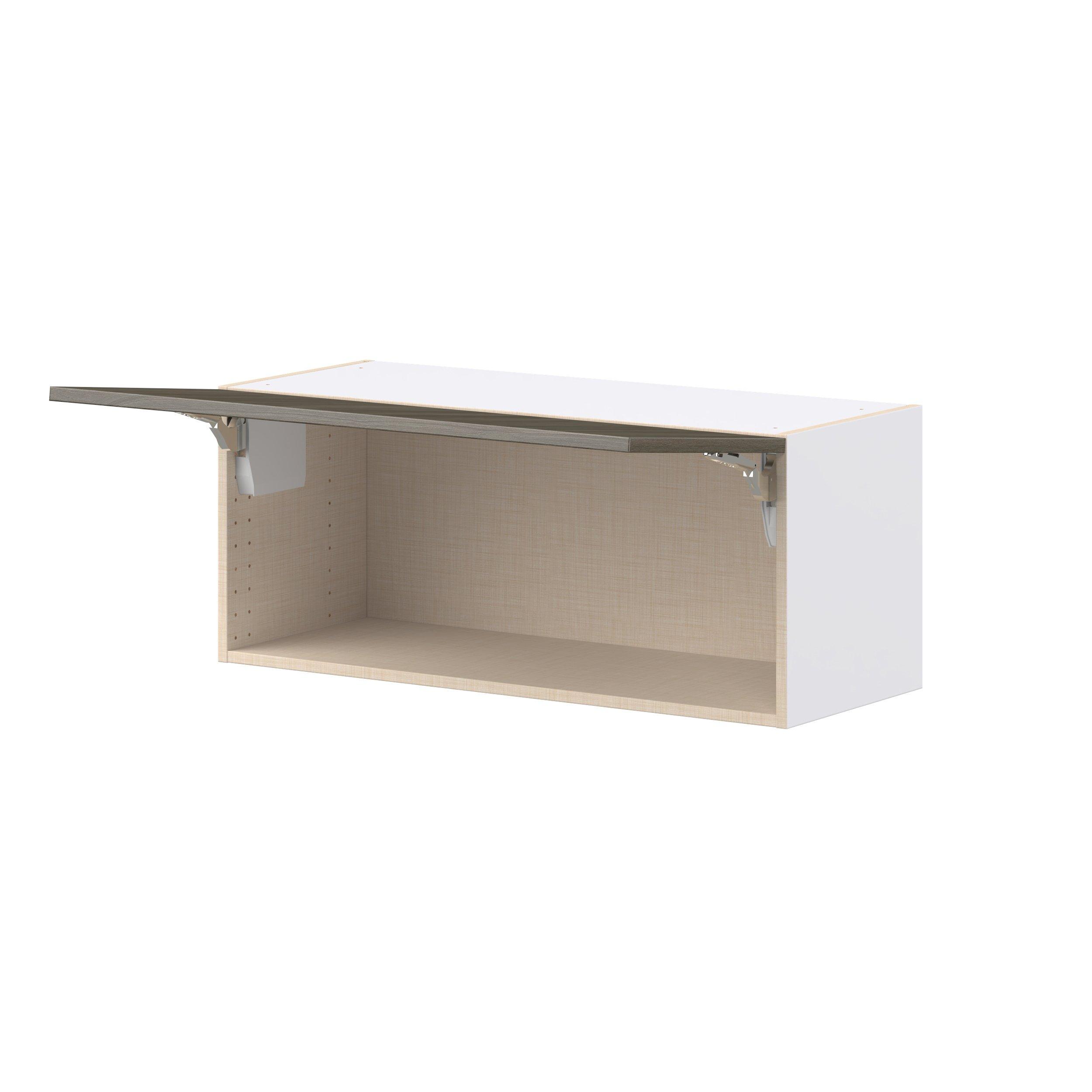 Glenwood 36 in. Burnt Walnut Lift Up Wall Cabinet