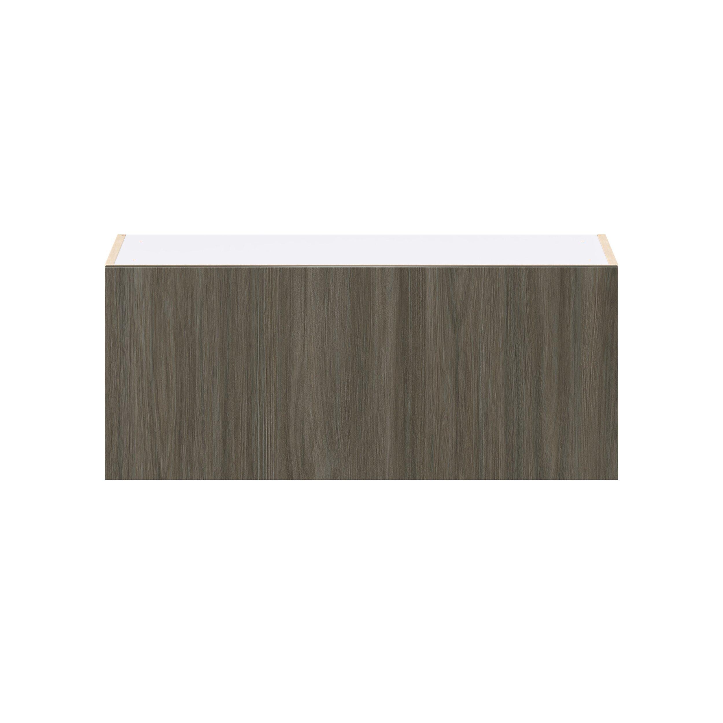 Glenwood 36 in. Burnt Walnut Lift Up Wall Cabinet