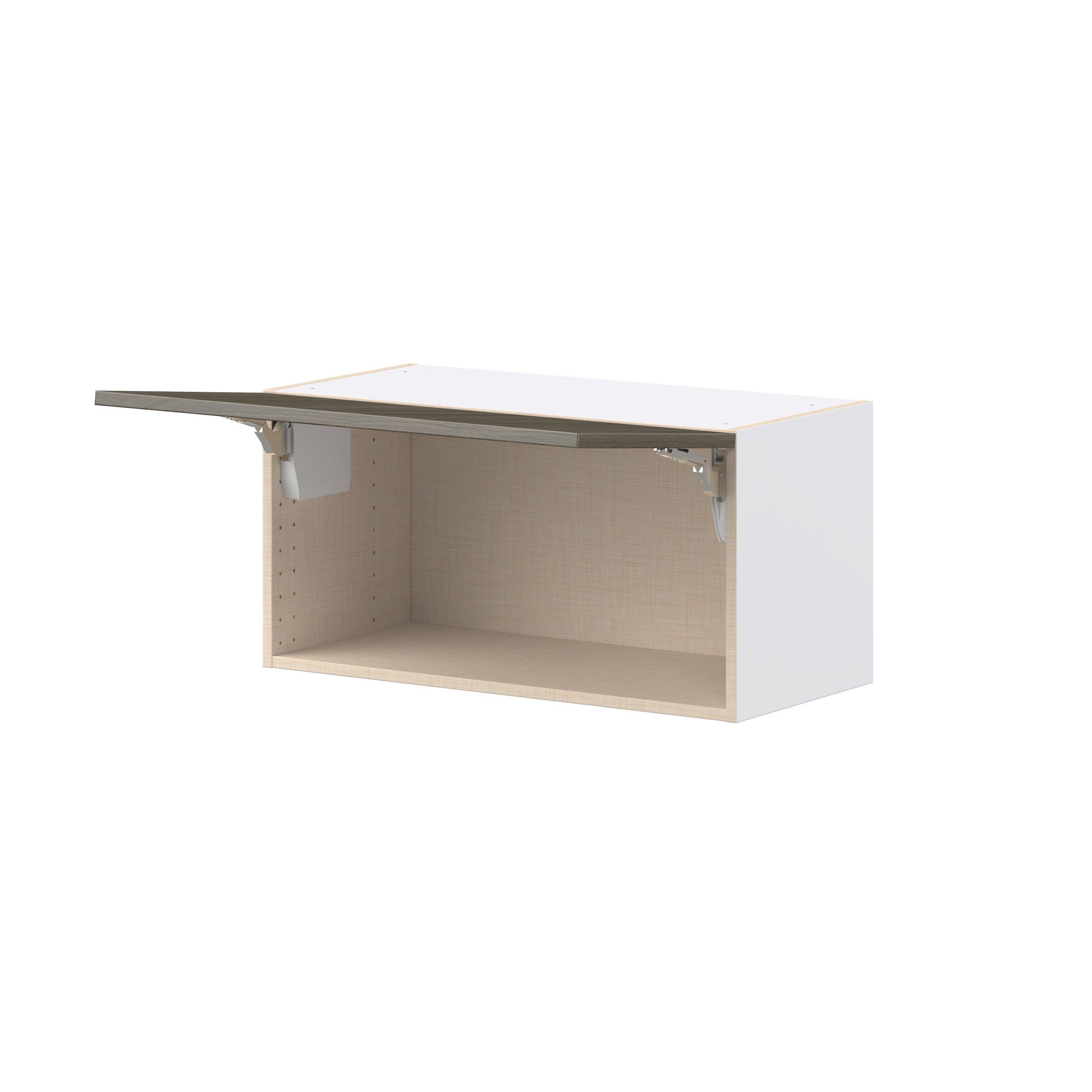 Glenwood 30 in. Burnt Walnut Lift Up Wall Cabinet
