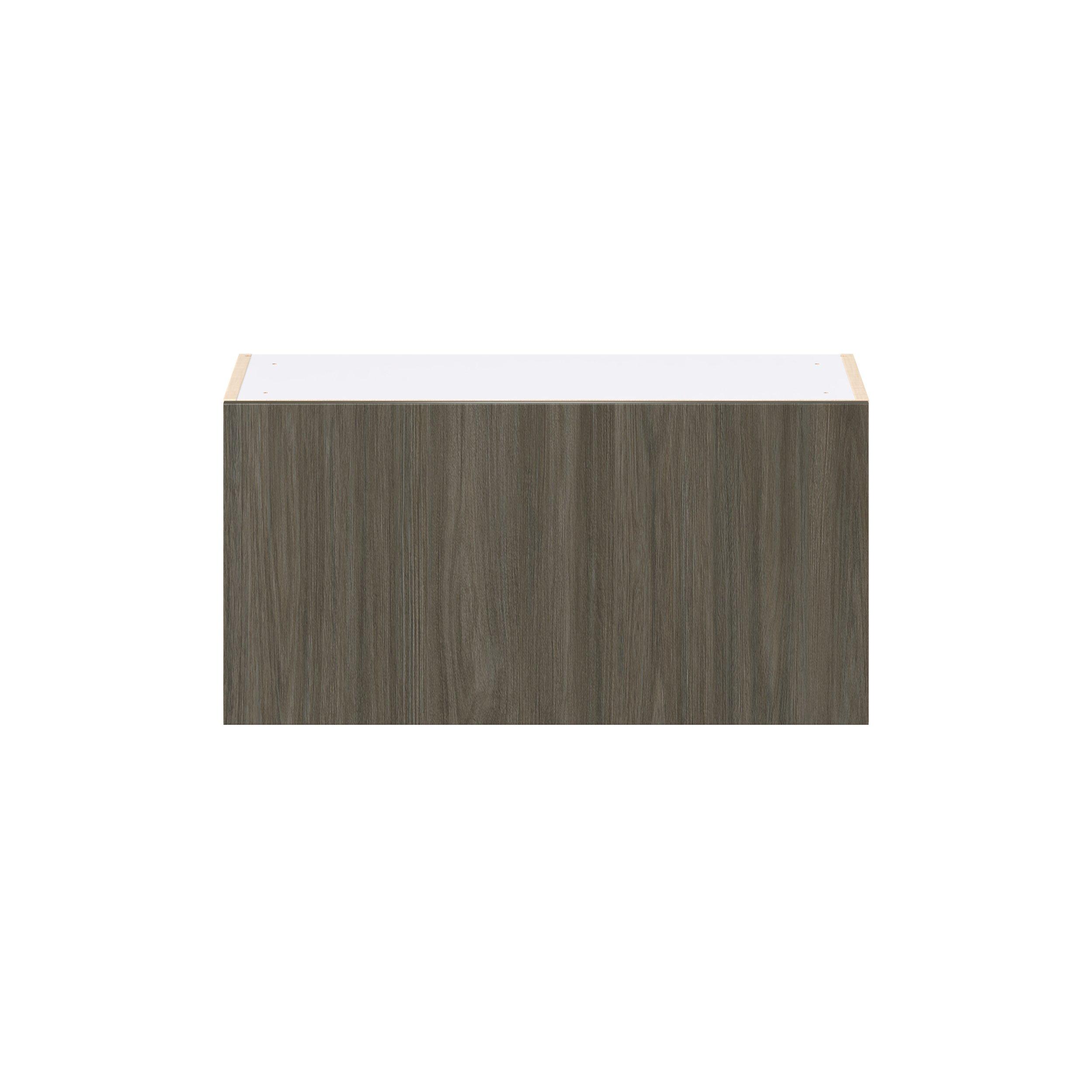 Glenwood 30 in. Burnt Walnut Lift Up Wall Cabinet