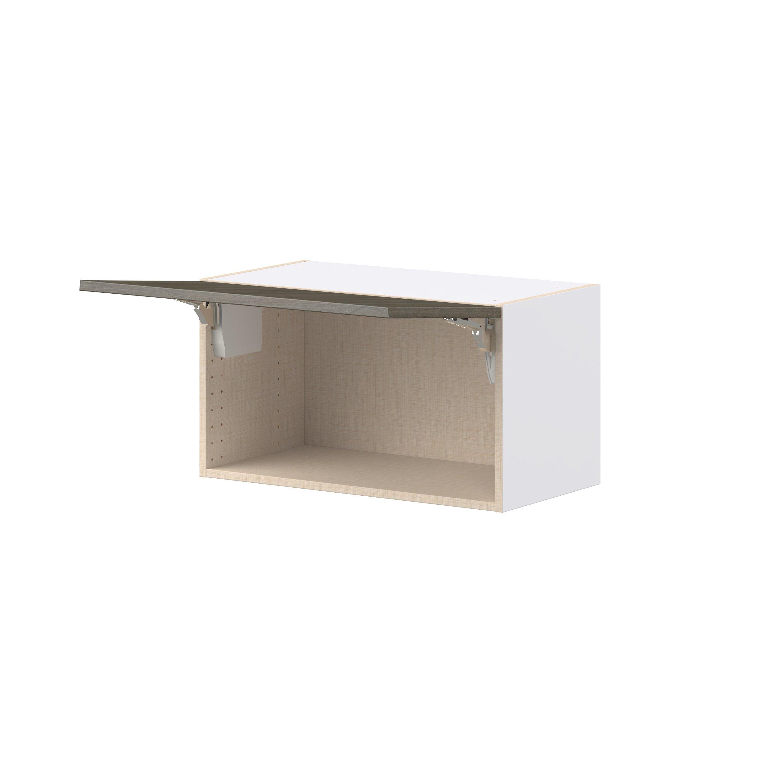 Glenwood 27 in. Burnt Walnut Lift Up Wall Cabinet