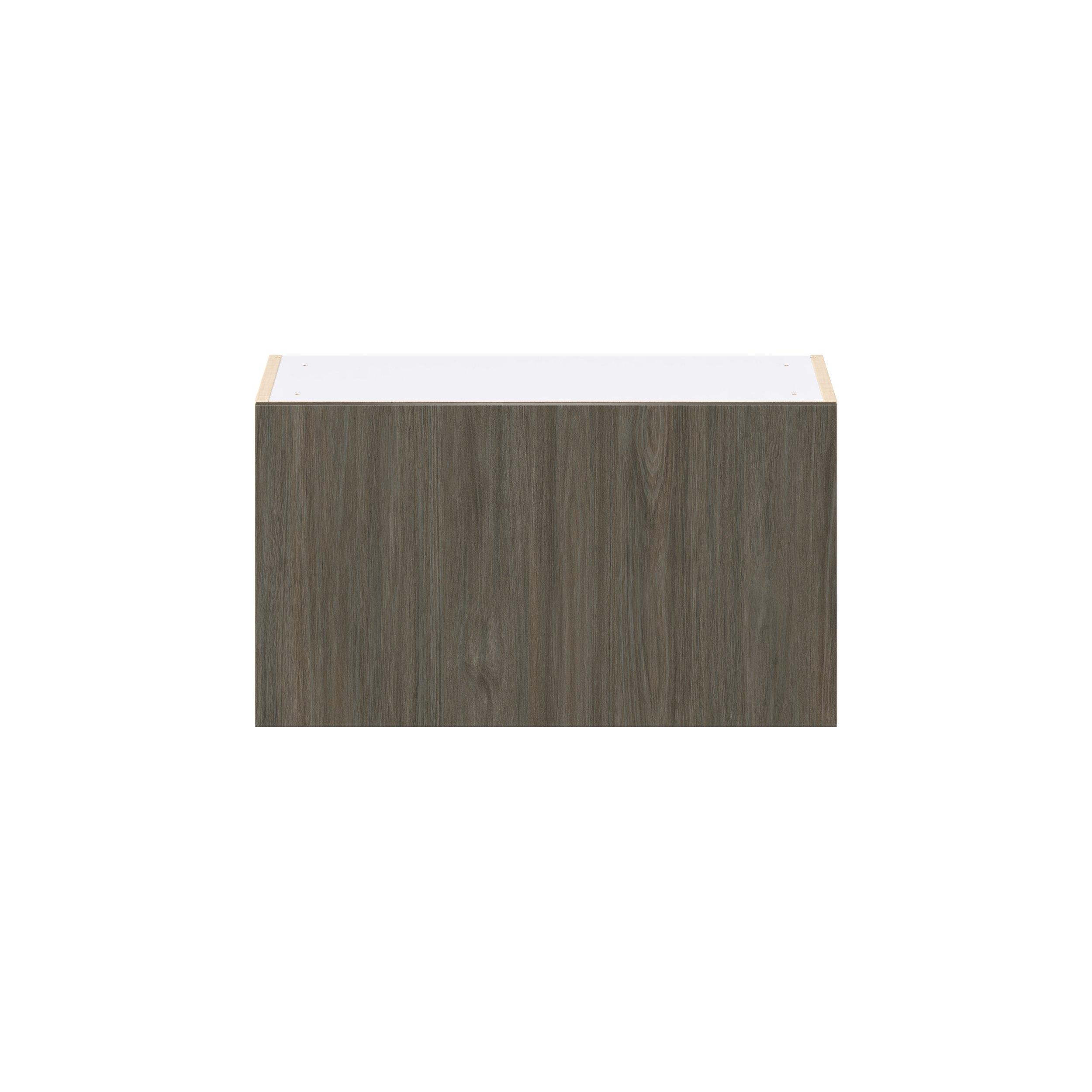 Glenwood 27 in. Burnt Walnut Lift Up Wall Cabinet
